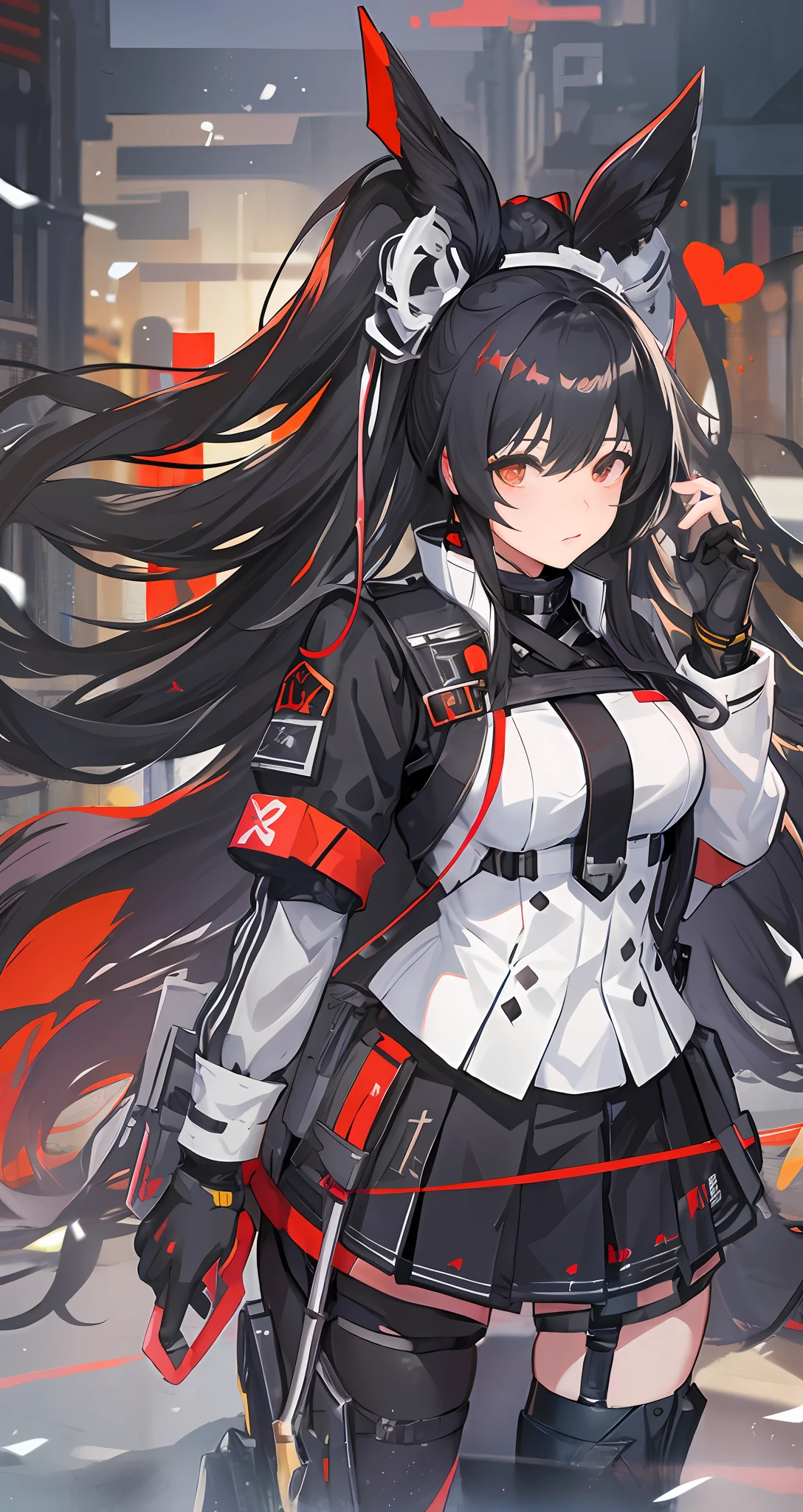 two anime girls with long hair and black and white outfits, girls frontline style, from girls frontline, girls frontline cg, fine details. girls frontline, girls frontline universe, girls frontline, from arknights, kantai collection style, characters from azur lane, m4 sopmod ii girls frontline, female action anime girl, anime girls, two beautiful anime girls