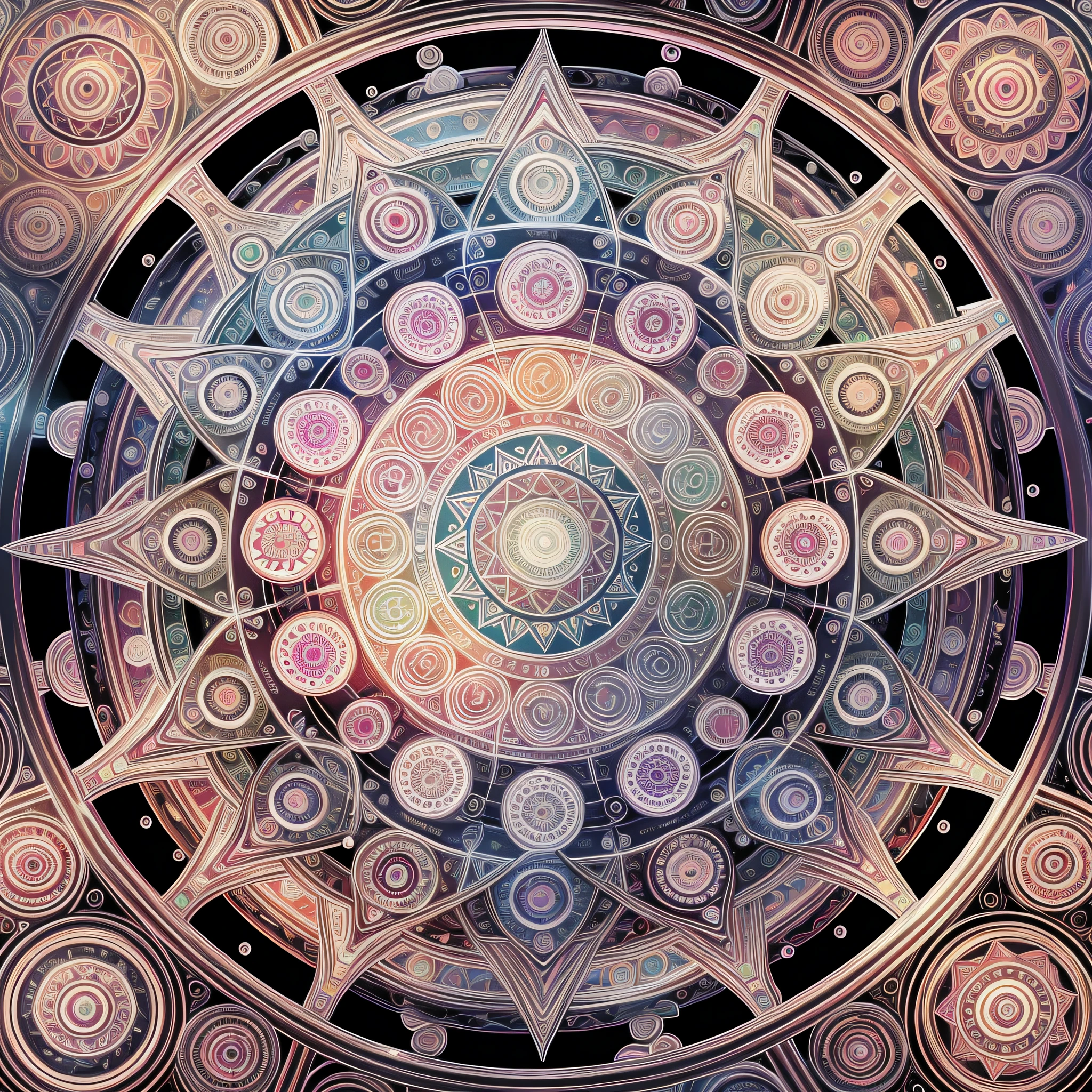 art similar to Alex Grey's art, with women's bodies, mandalas, fractrals. --auto --s2