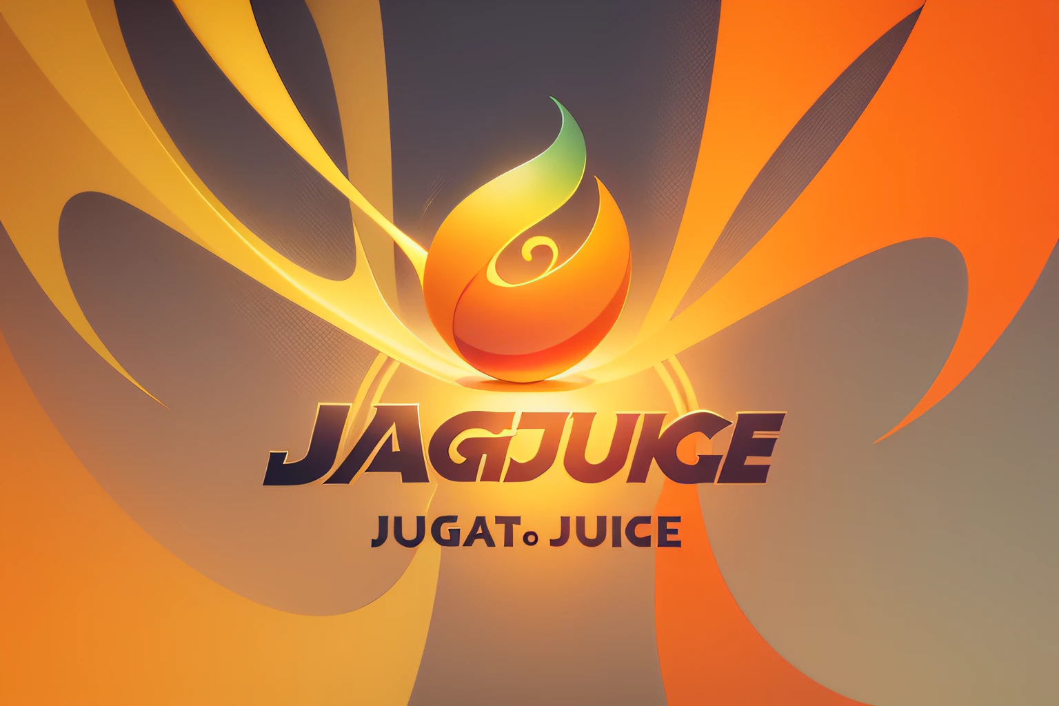 "Develop a logo for Magic Juice that represents energy and health. Use an elegant font and gradient colors of orange and yellow. Add an icon