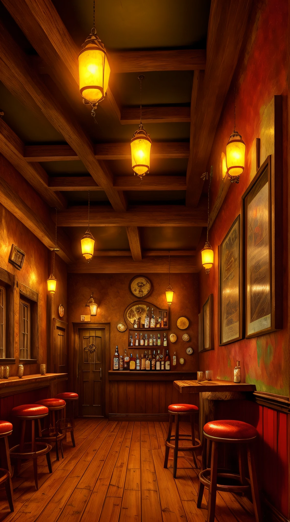 masterpiece, photorealistic art of a (small old forsaken
pub (interior)),
art deco,, cg society,
by Brandon Barr,, 8k resolution, detailed, focus,