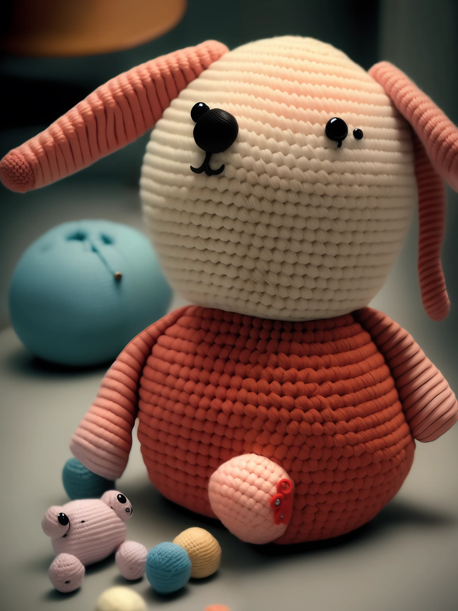 Amigurumi cute, red bunny