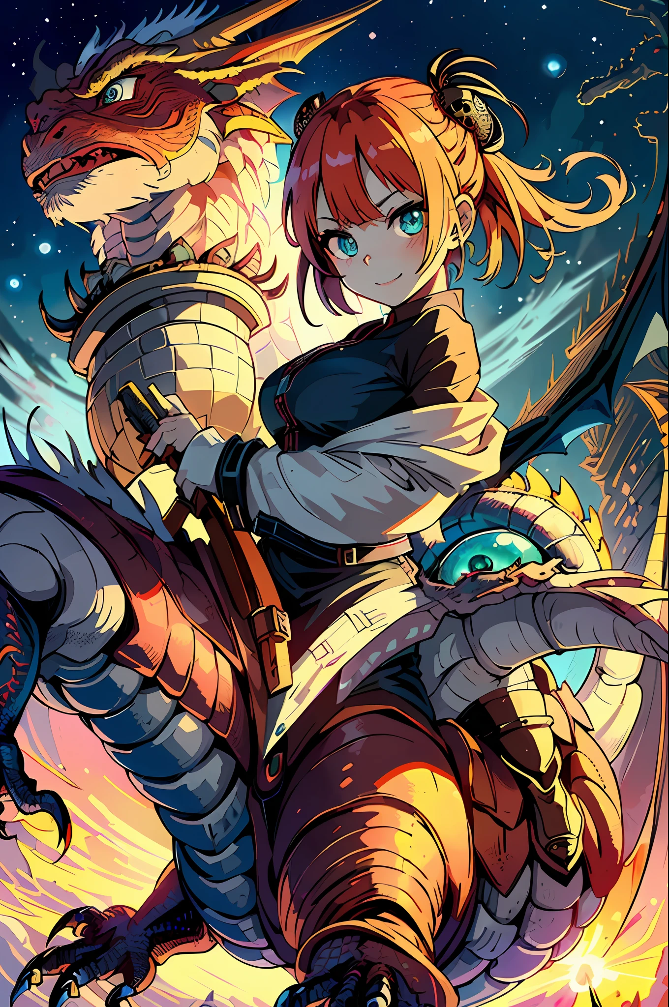 ((((Evushka rides on the back of a 3D square dragon)))),((masterpiece))), (((best quality))), ((ultra-detailed)), ((highly detailed CG illustration)))), ((extremely delicate and beautiful face)),(masked ), cinematic light, absurd clothes, 1 young girl, ((character sheet)), concept art, ((full-length)), (masterpiece:1.2), (best quality:1.3), (single background, white background: 1.3),(CHARACTERS OF THE POST-APOCALYPTIC WASTELAND WORLD)))), (( Characters WANDERERS RAIDERS)), ( MAD concepts  MAX))))), (( beautiful face)), (( quality face)), ( beautiful anime eyes of the characters))) , ( high-quality anime eyes of the characters), (((quality anime pupils)), ((beautiful anime pupils)), (( beautiful shape of anime eyes)) , (( beautiful shape of anime pupils)), (( all faces with anime eyes)), ( simple anime eyes of the characters))), (very erotic pose), bright hair, ((SMILE)))) , ( the universe of the post-apocalyptic world) ,((excited face)))), ((comic)), ((((Girl flies astride on  dragon))), (((Dragon is bigger than a girl)))