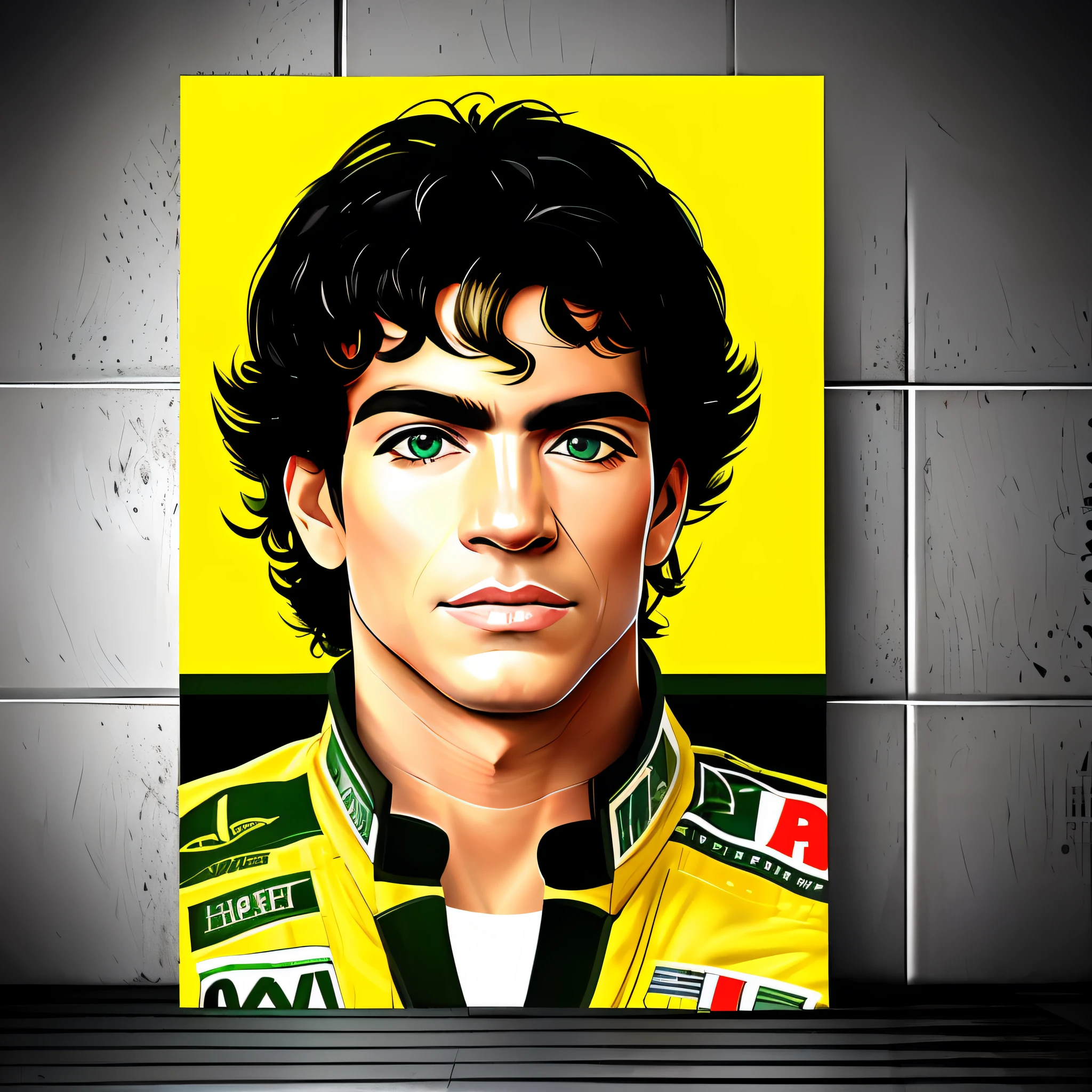 **pilot car formula one  brazilian Ayrton Senna, driving, hiper realistic, 8k, hd--32k** - Upscaling by