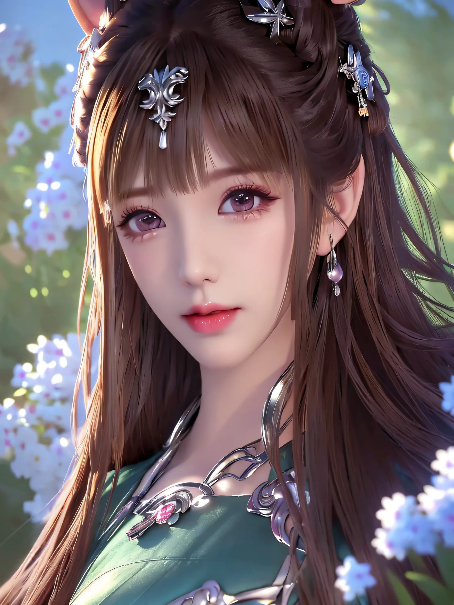 hair bobbles, wince, longeyelashes, solid circle eyes, fake animal ears, light smile, ear blush, fang, Surrealism, drop shadow, anaglyph, stereogram, tachi-e, pov, atmospheric perspective, 8k, super detail, ccurate, best quality, (masterpiece:1.4), (8k, photorealistic, RAW photo, best quality: 1.4), japanese, 1girl, beautiful face, (realistic face:1.4), (caramel hair, ponytailed long hair:1.3), beautiful hairstyle, beautiful detailed eyes, (best ratio eyes:1.5), attractive, ultra high res, ultra realistic, highly detailed, best ratio, (detailed face:1.4), looking at viewer, red lipsticks, blue eyes, (best ratio fingers:1.5), ((high proportional realistic breasts, realistic medium breasts):1.4), (closed mouth:1.5), slender body, (full body visible:1.5), portrait, photography, detailed skin, realistic, photo-realistic, highly detailed, full length frame, High detail RAW color art, lingerie