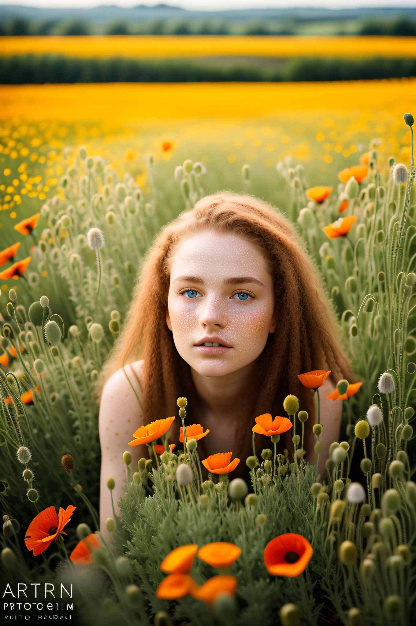 RAW, analog, Nikon Z 85mm, award winning glamour photograph, shot from above,
((best quality)), ((masterpiece)), ((realistic)), gorgeous French girl wearing, see-through, 18 years old, (long red hair), freckles, sweaty, hazy fog, godrays, sunlit skin, puffy, laying in a field of poppies, flowers, petals wind, petite, innocent, flower pedals in the air, ((freckles)), intricate details, highly detailed, sharp focus, digital render, professional, 4k, artstation, artgerm, octane render, spring flowers blooming, god rays, hand model, stunning blue eyes, petite, delicate, innocent,
highres, detailed facial features, high detail, sharp focus, smooth, aesthetic, extremely detailed, stamp, octane render, photo_\(ultra\), photorealistic, realistic, post-processing, max detail, roughness, real life, ultra realistic, photorealism, photography, 8k uhd, photography, SEMI-SILHOUETTE light