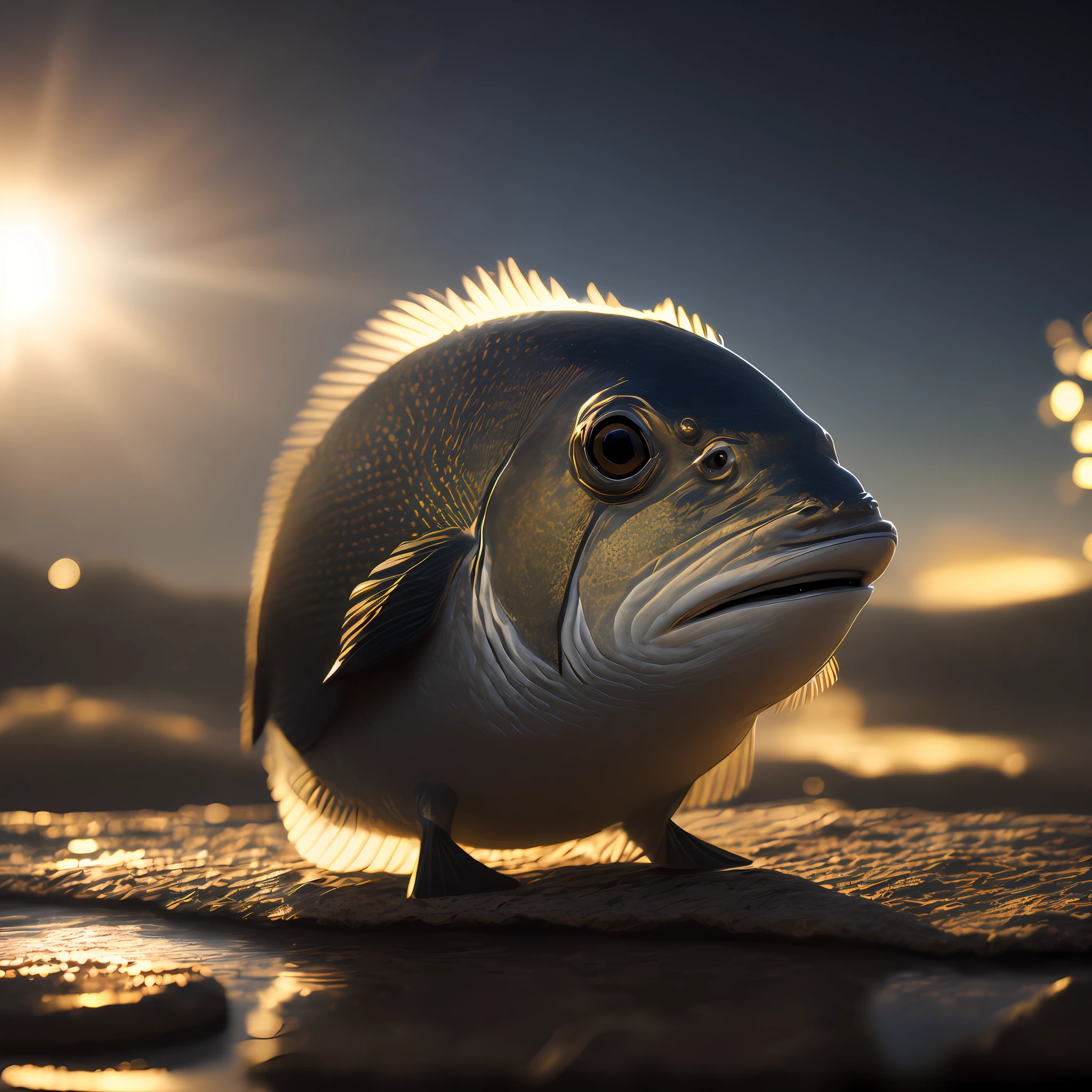 Snapper Coin Product Photos, Spectacular Rendering, Octane, Atmosphere, Grain, Soft Volumetric Light, (Backlit: 1.3), (Cinematic: 1.3), Intricate Detail, (ArtStation: 1.3)