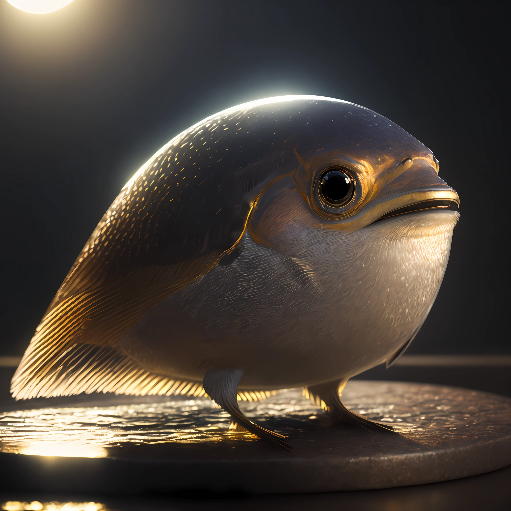 Snapper Coin Product Photos, Spectacular Rendering, Octane, Atmosphere, Grain, Soft Volumetric Light, (Backlit: 1.3), (Cinematic: 1.3), Intricate Detail, (ArtStation: 1.3)