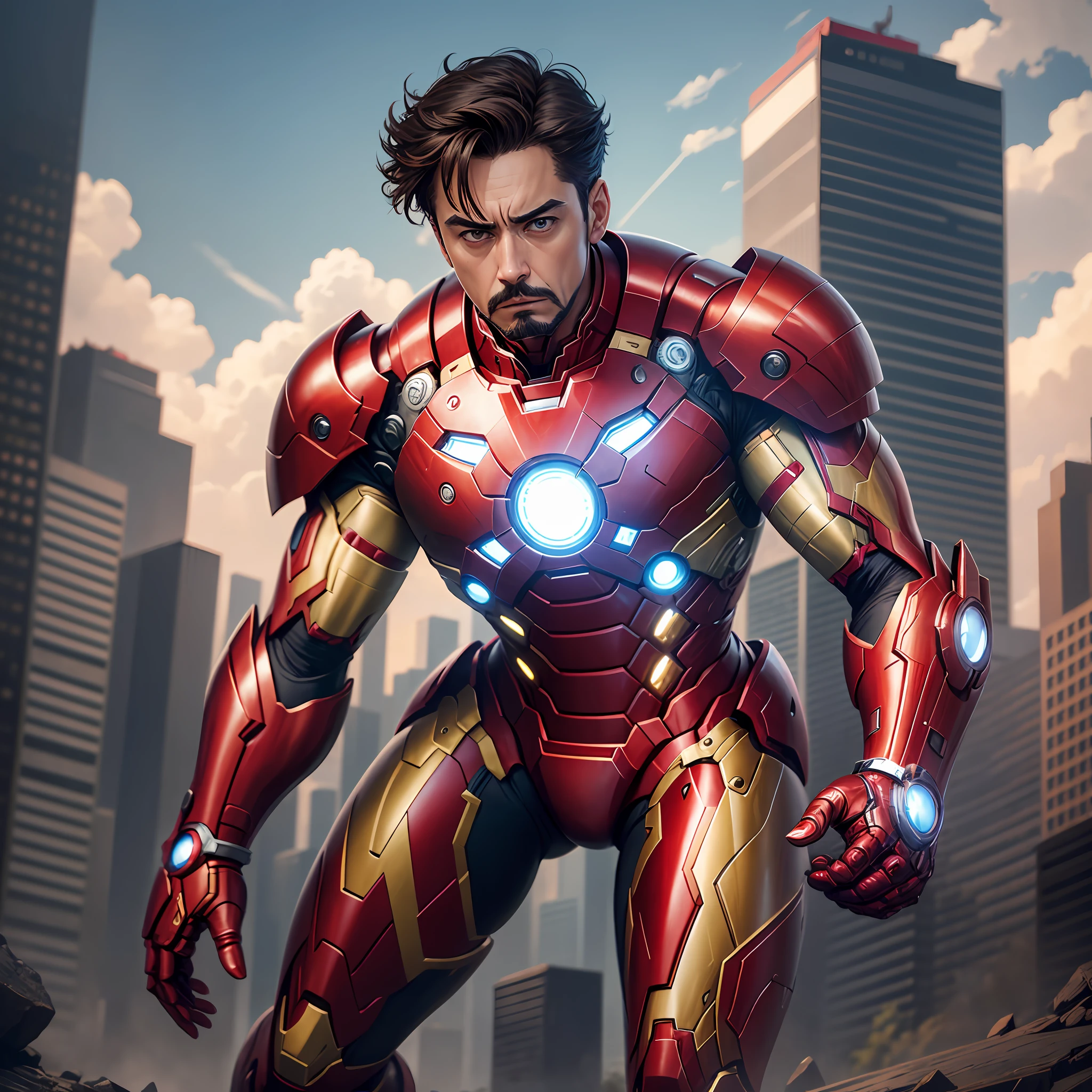 "Seaart, you're about to plunge into the Avengers universe, where Iron Man reigns supreme. Tony Stark, the billionaire genius, philanthropist and , is the mind behind the iron suit that protects Earth from the most dangerous villains. With his unparalleled intelligence and his ability to improvise solutions in crisis situations, he is a born leader and a legendary hero. His suit, equipped with advanced technology and state-of-the-art weaponry, makes him invincible in battle. But behind the armor, Tony is just a vulnerable man, battling his own inner demons. Get ready to experience the thrill and adrenaline rush of being in the shoes of Iron Man, facing impossible challenges and protecting the world from the deadliest enemies." --auto --s2