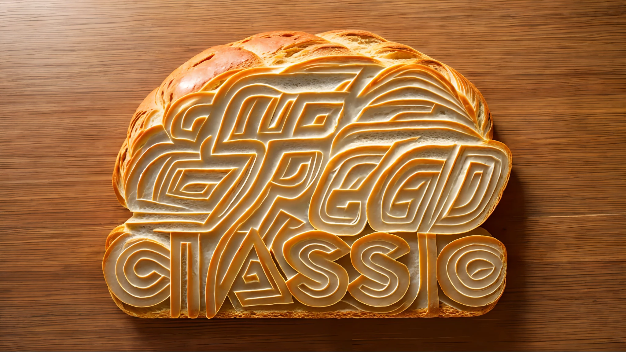 bread on kitchen table