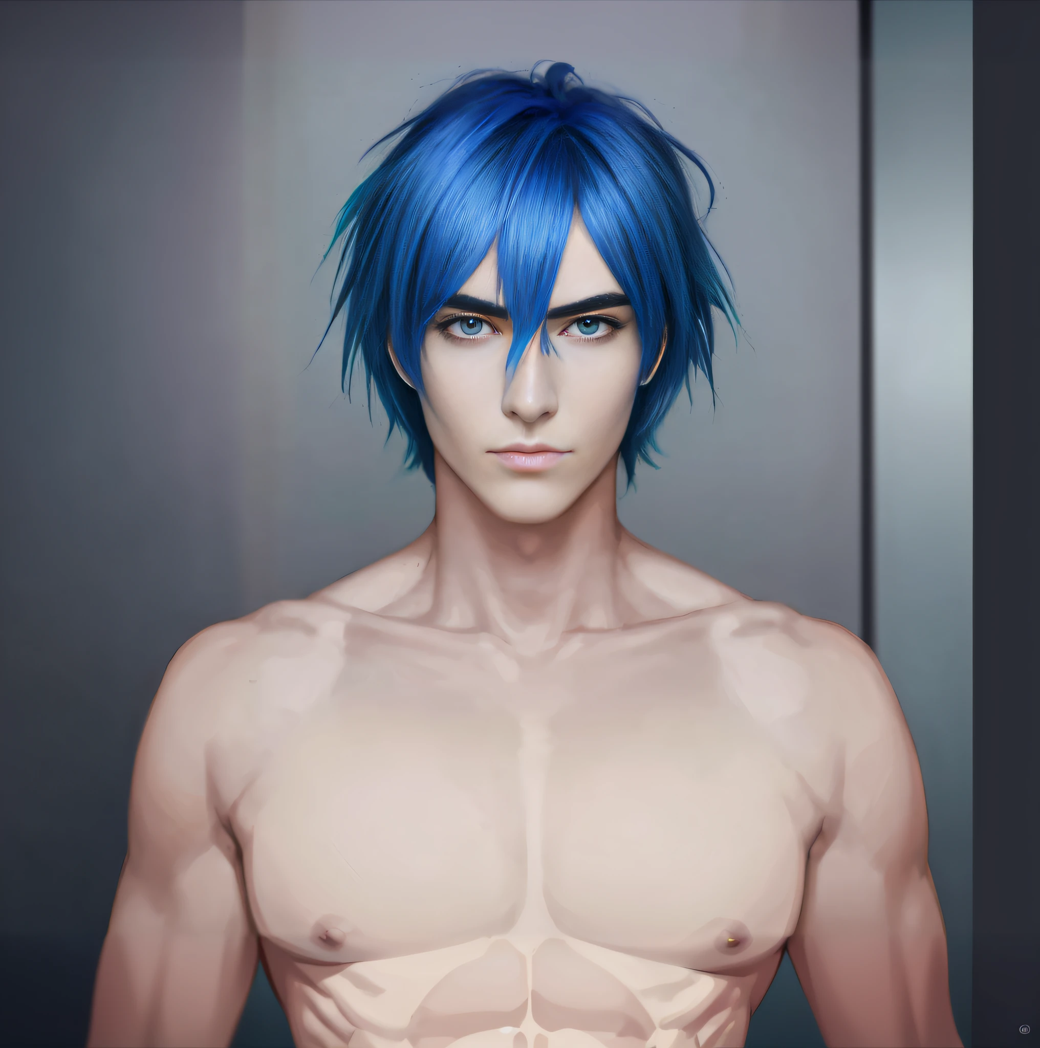 (muscular and defined body)