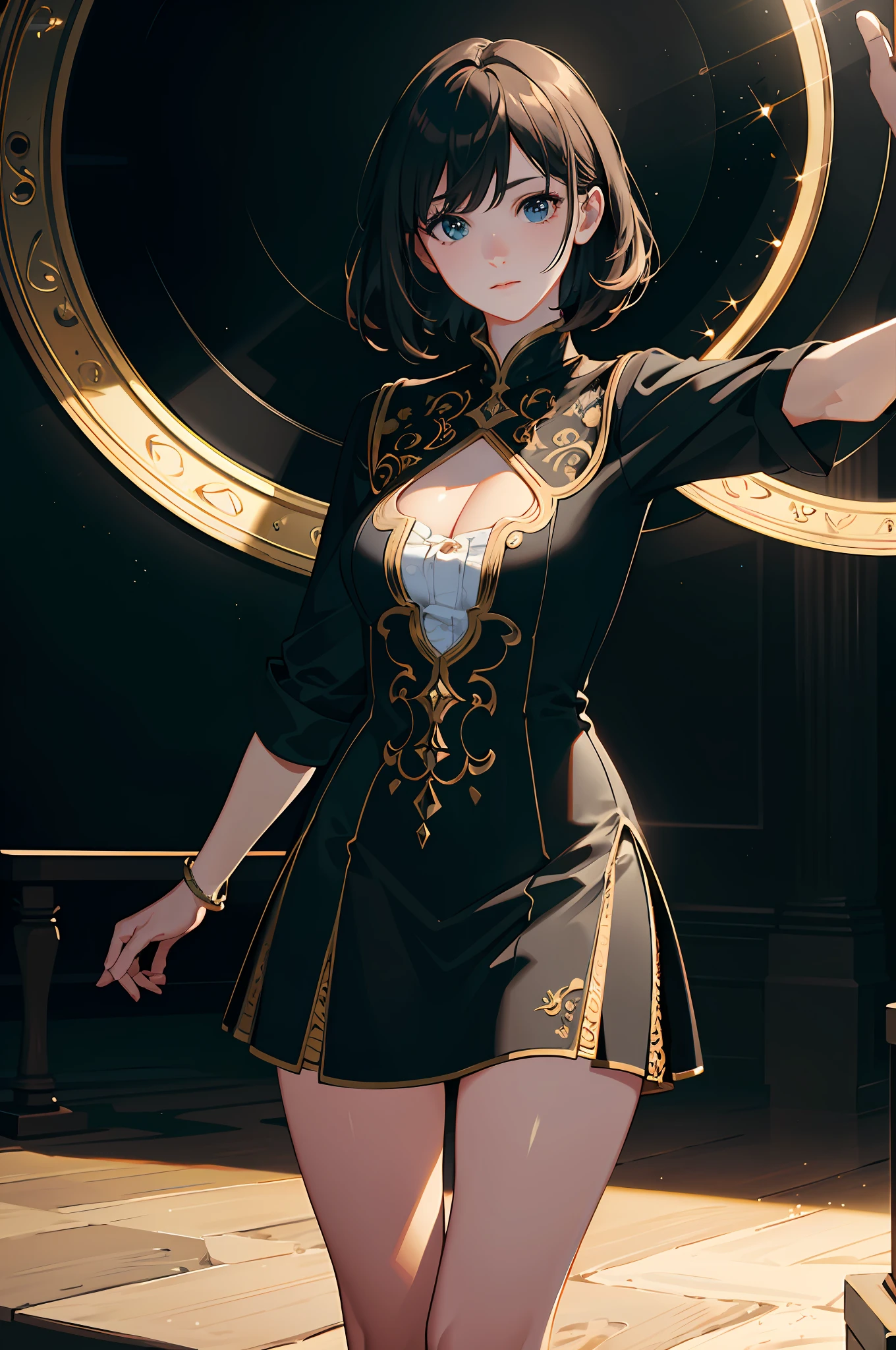 Masterpiece, Ultra detailed, Hyperrealistic, Photorealistic, 16k, Cinematic lighting, sharp focus, Lens flare, sharp shadows, intricate detail, space time anomaly stuck inside of a jar
