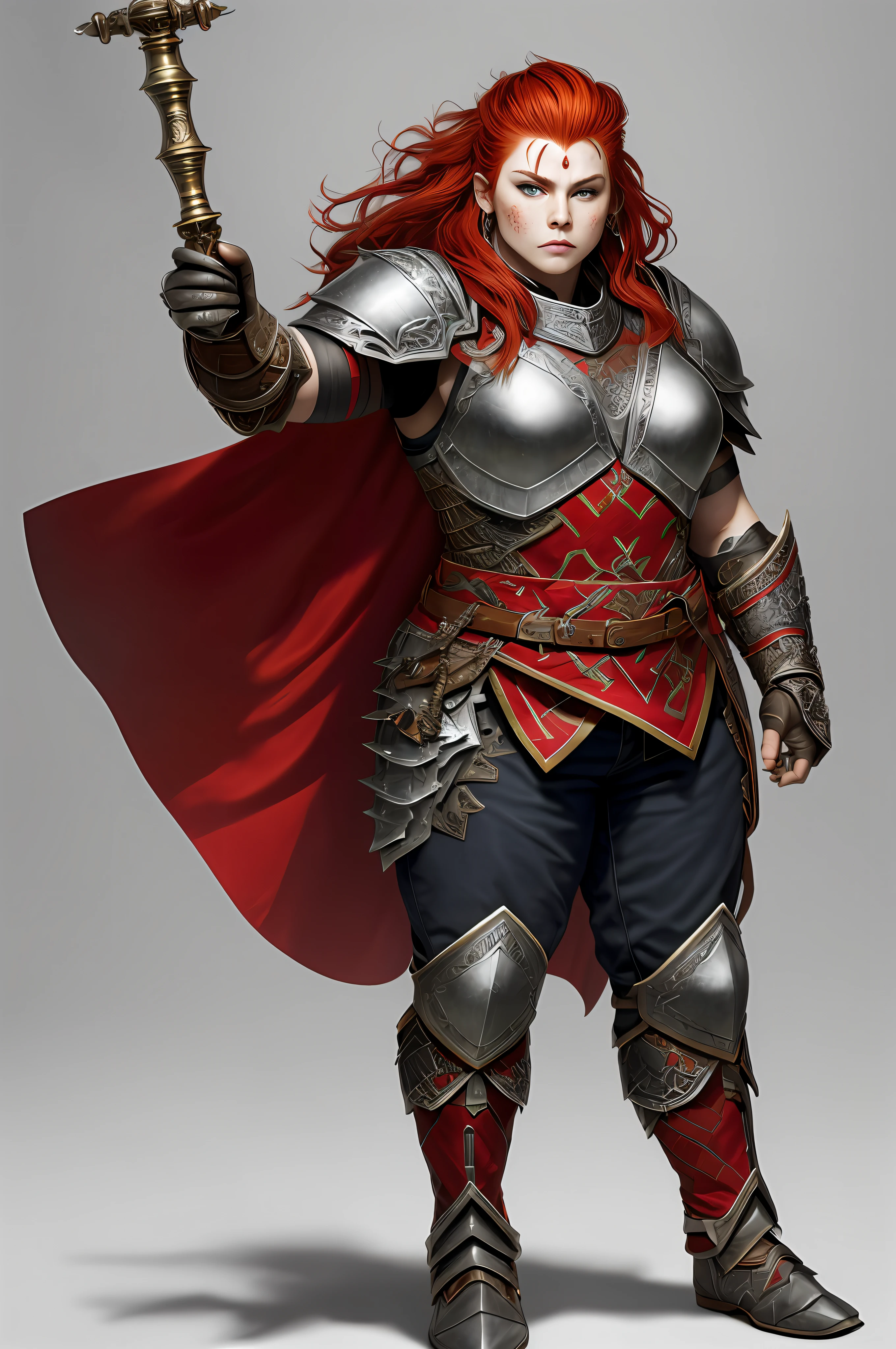 Perfect realistic hand holding a medieval mace gun ((mace gun))((perfect hand))