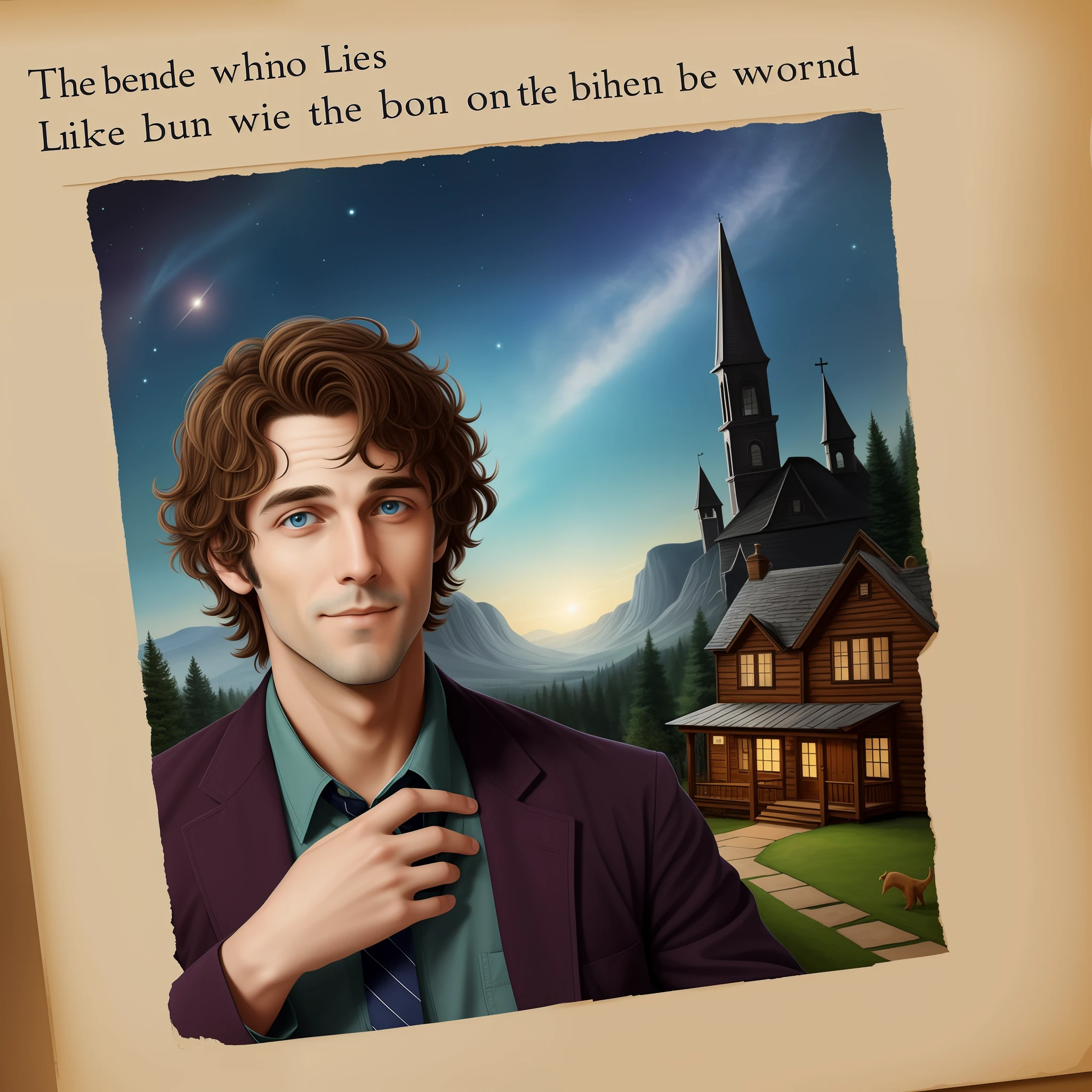 On the other side of town lived Luke, a dreamy writer with a restless soul. He wrote romantic poetry and had such a vivid imagination that his words transported people to other worlds.