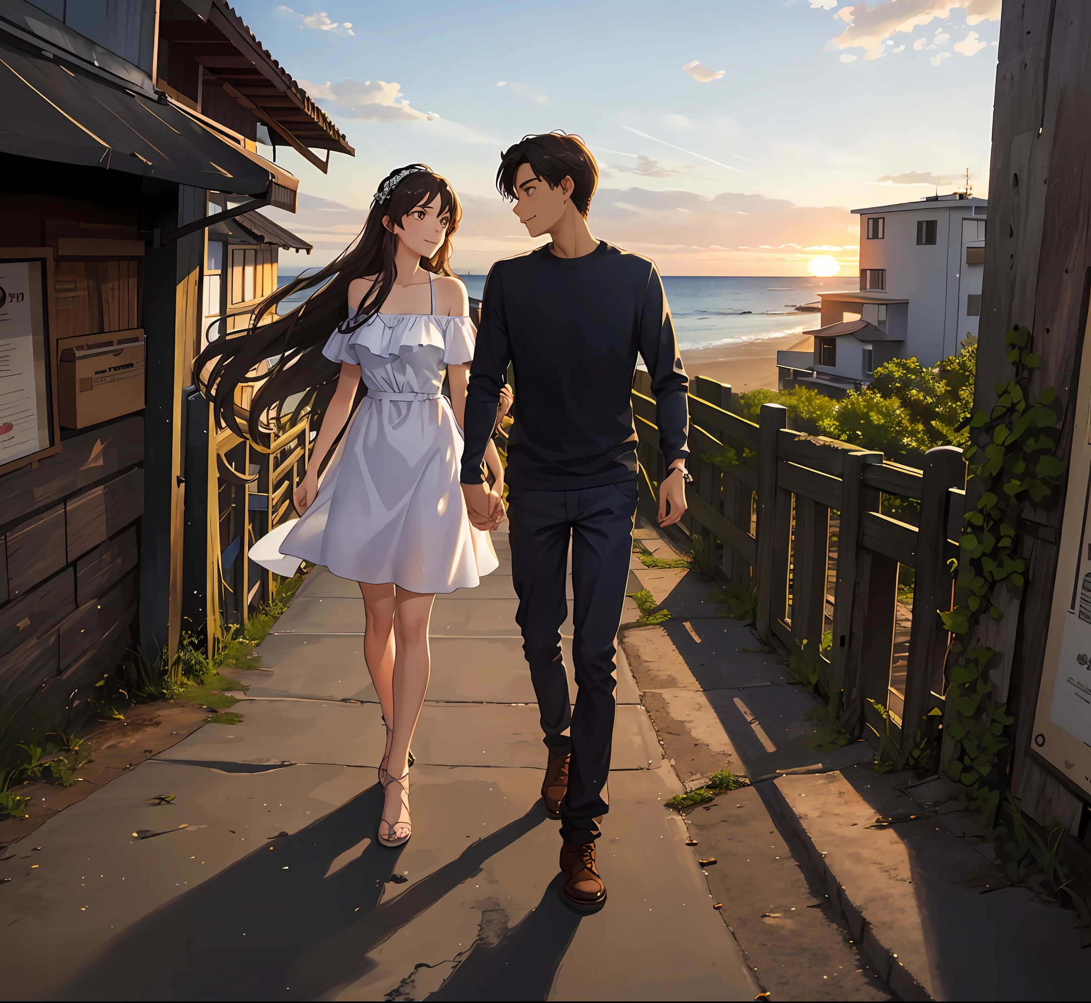 Together, Gabriela and Lucas explored the city, discovering hidden places, appreciating the beauty of the world and inspiring each other. They ventured out on romantic walks through the fields, watched the sunset on the beach, and danced under the starlight.