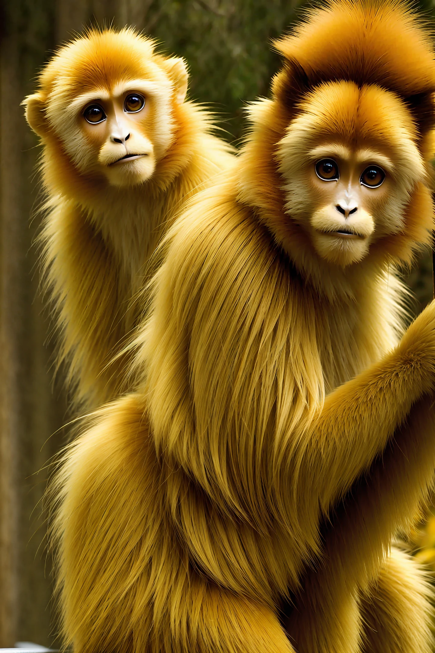 Beauty, golden monkey, classical