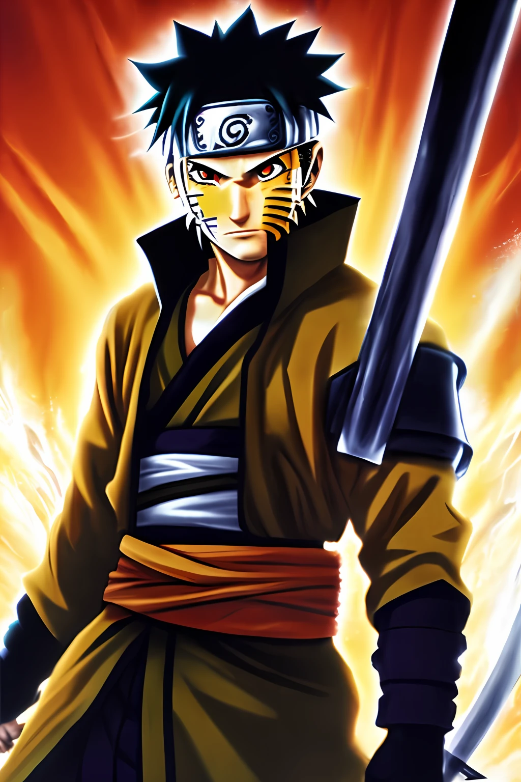 Naruto with a sword