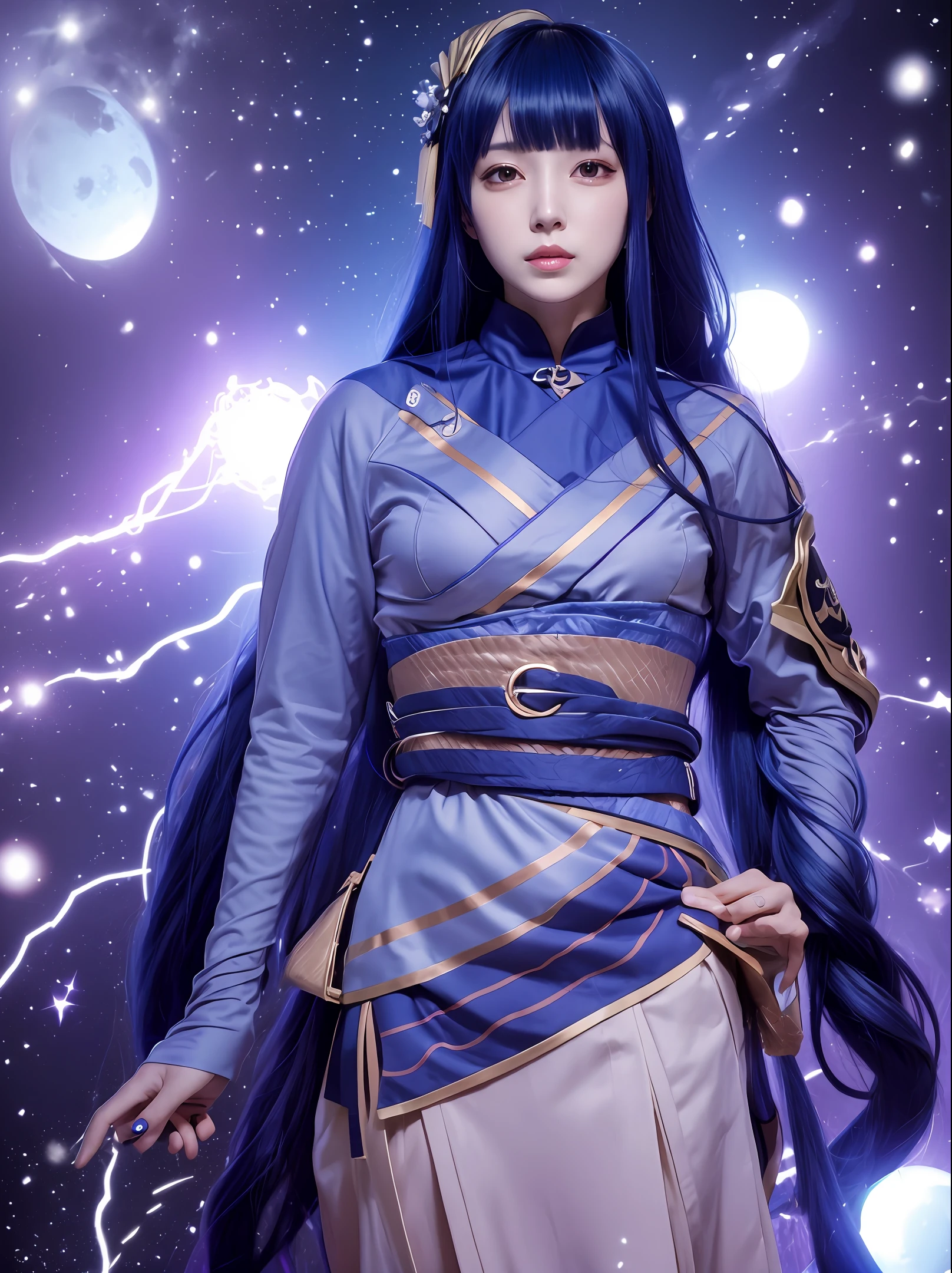 Space on the head Japan Beauty Live-action style Double eyelids Long hair Solo