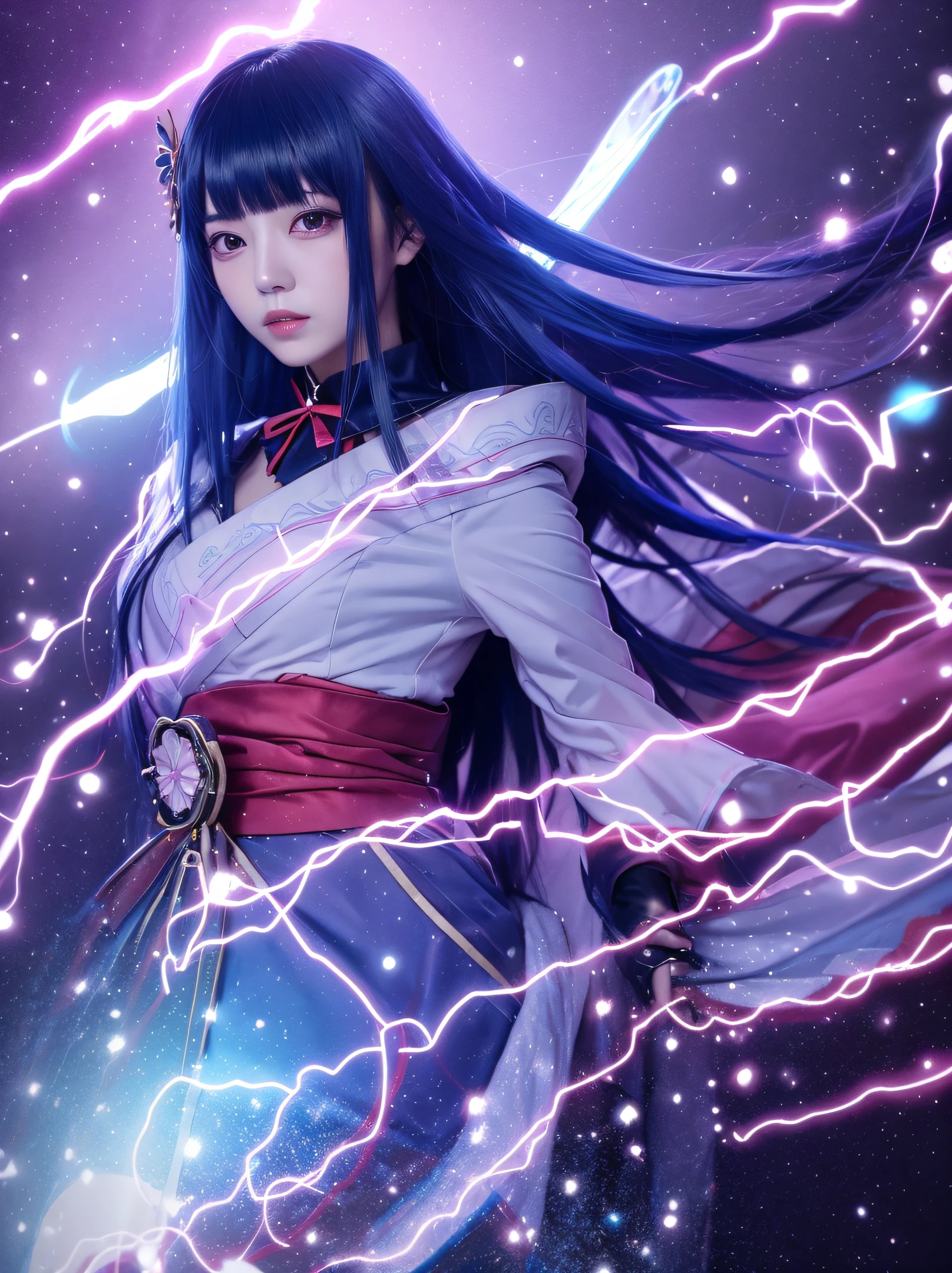 Space on the head Japan Beauty Live-action style Double eyelids Long hair Solo