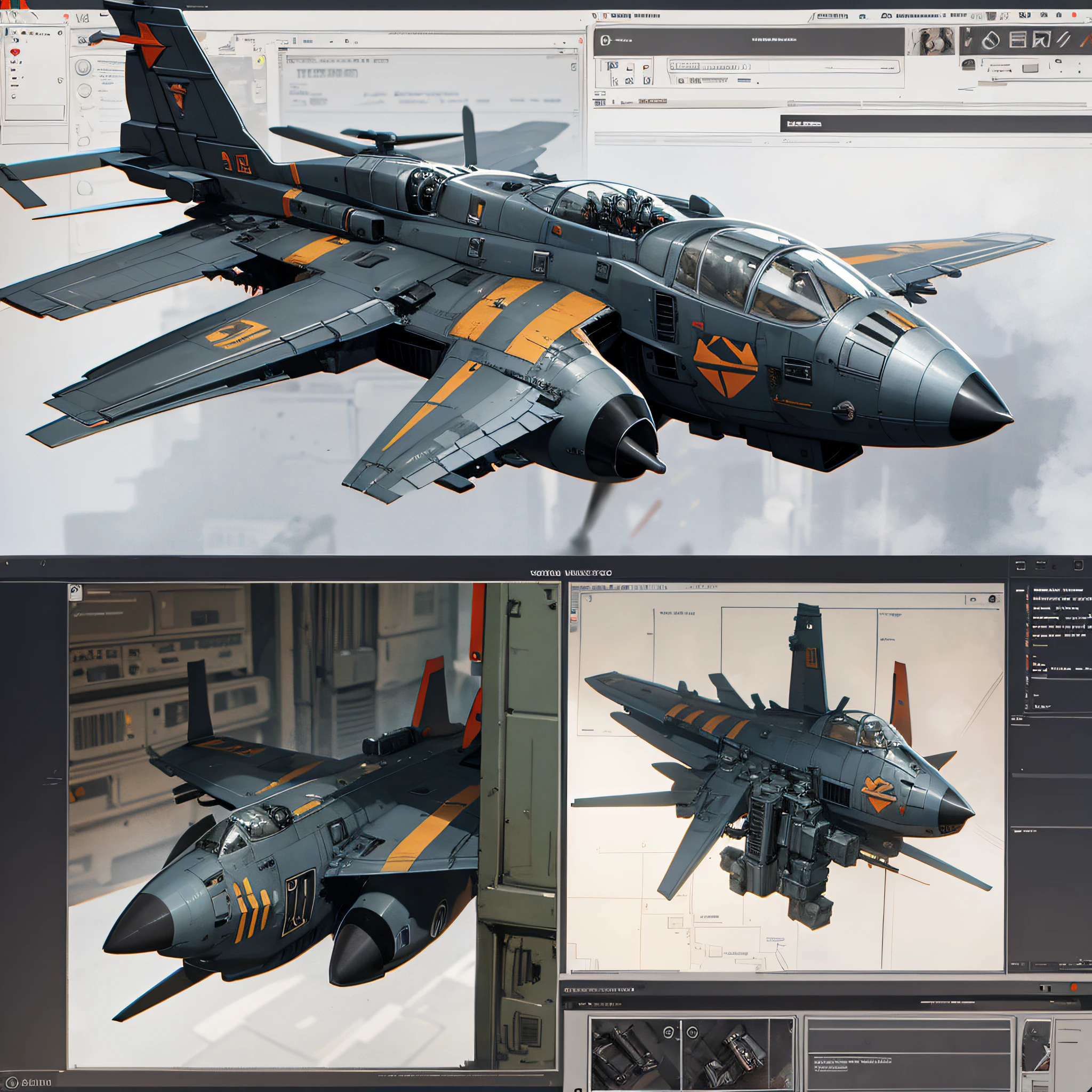 Gunship game design drawings