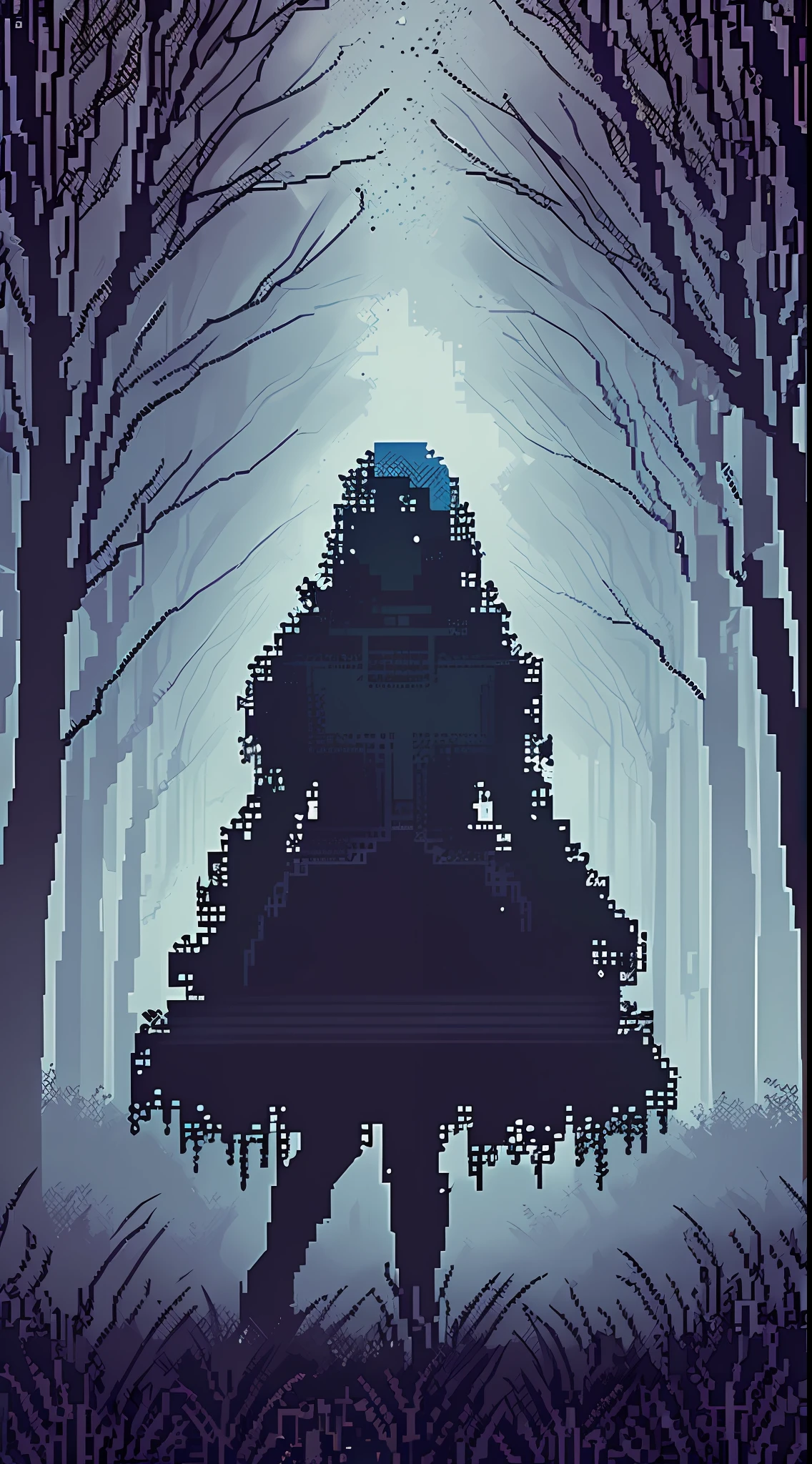 pixel art, liminal space, dark, horror, pixelated. --auto --s2