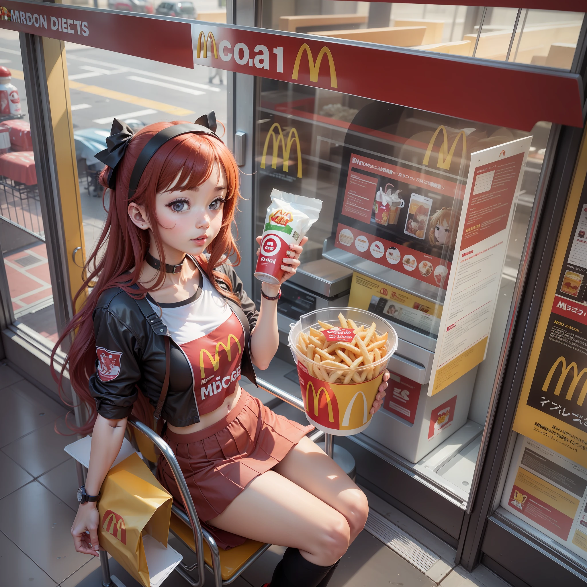 If McDonald's was an anime girl