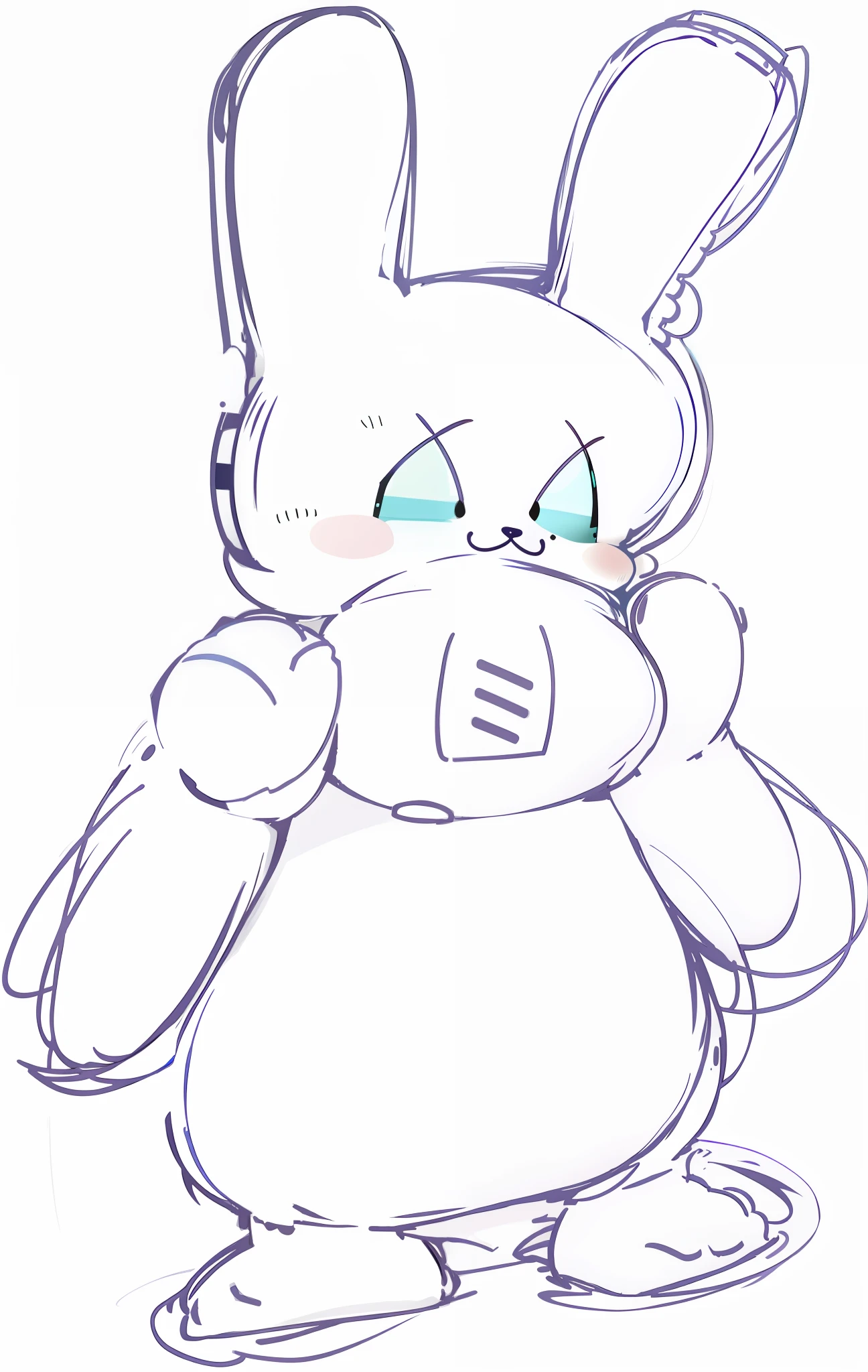 cute , bunny , anime , cyberpunk