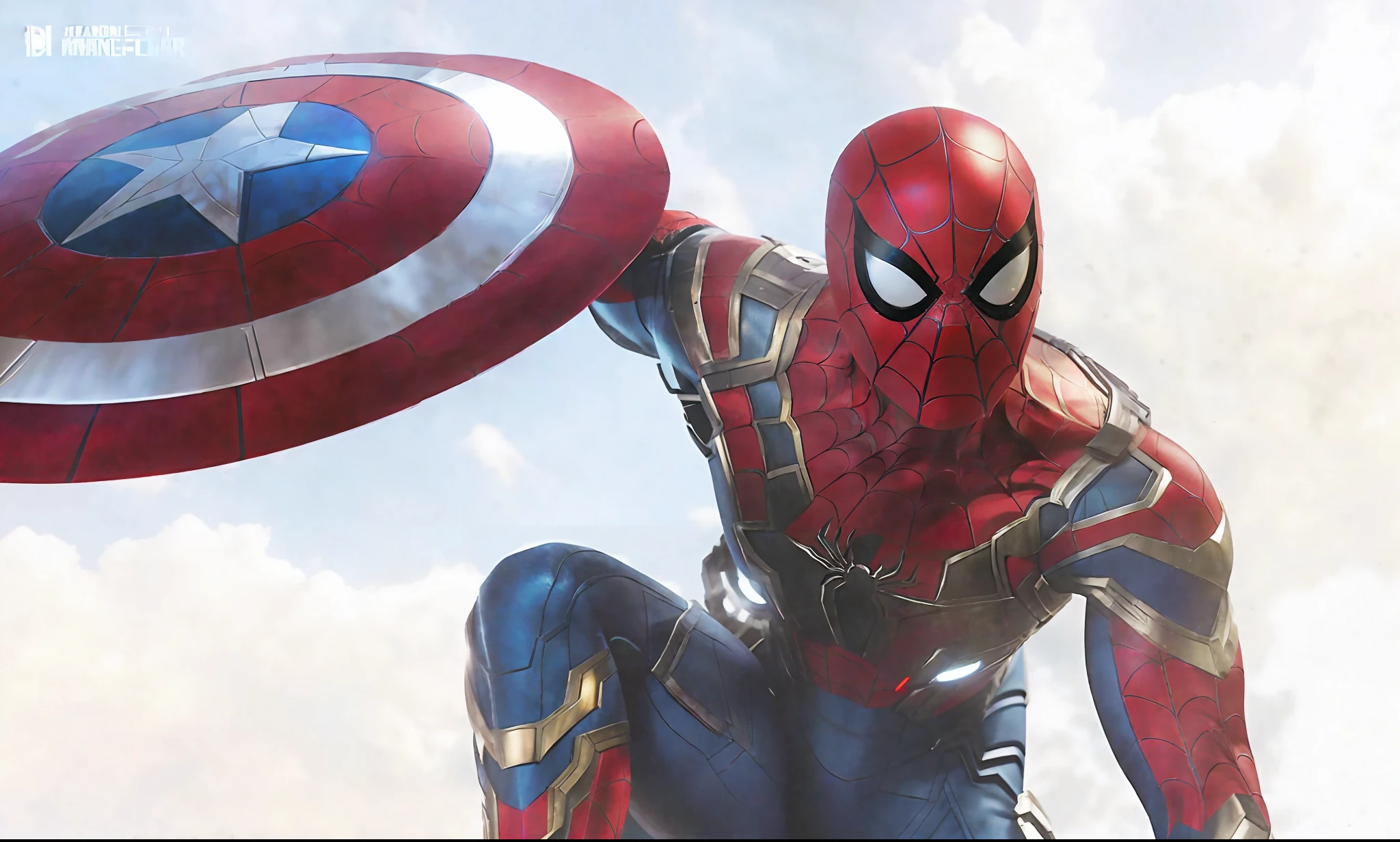 Spider - Beautiful Woman with Shield and Shield in Hand, MCU Style, Marvel Style, Marvel Style, Medium Close-Up - (MCU), from The Marvel Movies, From The Avengers: Endgame (2019), Marvel Cinematic Footage, Spider-Man, Spider-Man, CGI 8K, Marvel Concept Art, From the Avengers, Marvel Animation, 8K Rendering"