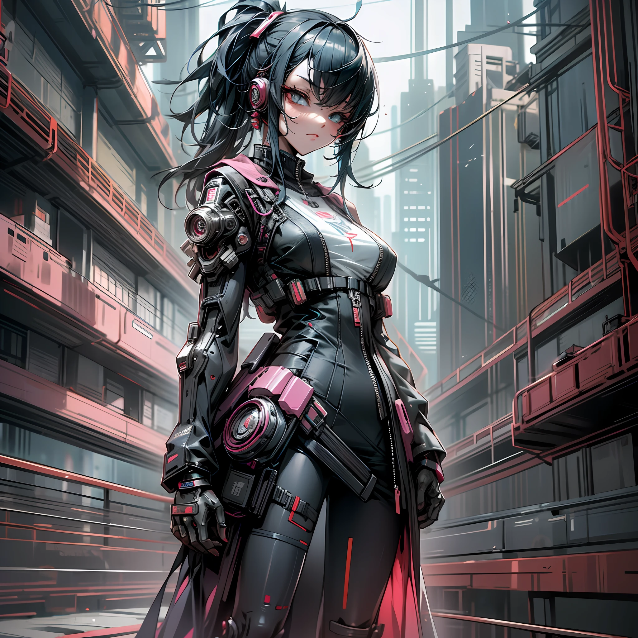Cyberpunk style, cyberpunk dress, cyberpunk outfit --auto --s2