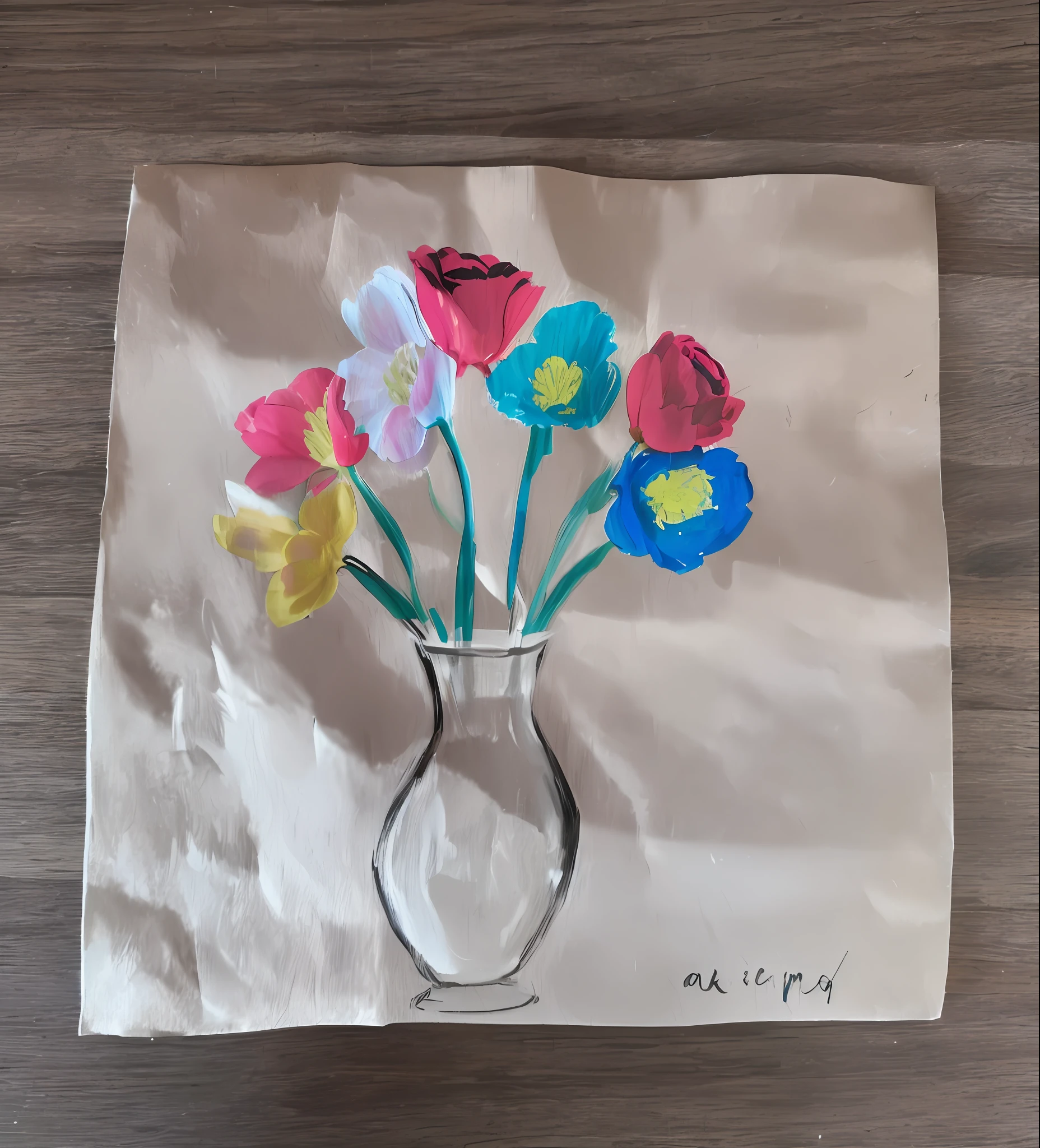 A vase with flowers