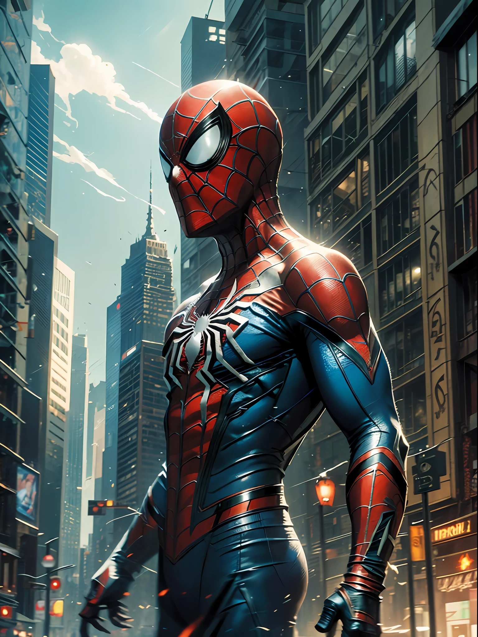 Spider-Man, HDR, RTX, Cinematic Light, Greg Rutkowski --auto --s2