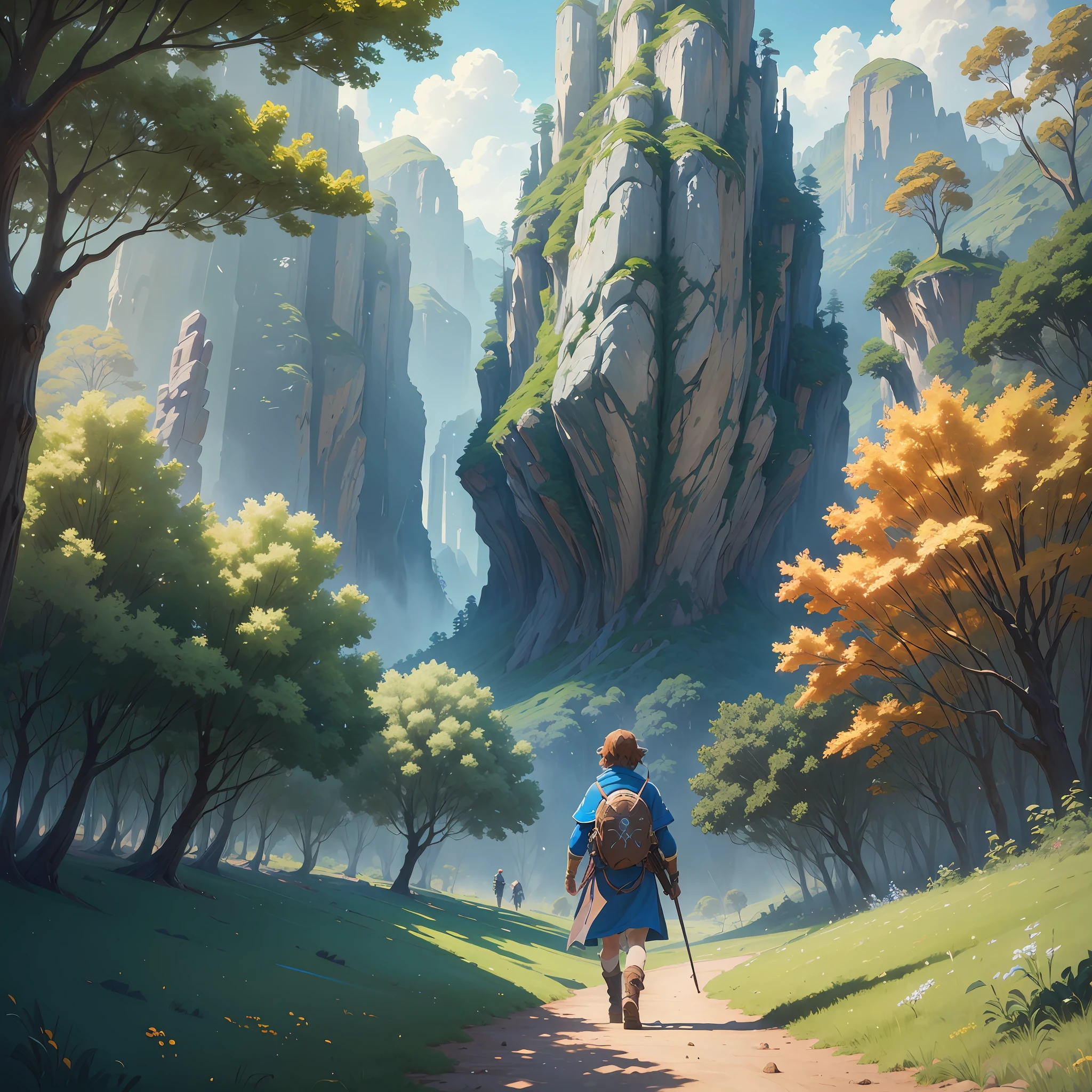 a picture taken from a video game of a person walking in a field, by sylvain sarrailh, makoto shinkai cyril rolando, anime background art, by Kubisi art, anime countryside landscape, anime nature, a beautiful artwork illustration, anime beautiful peace scene, ghibli artstyle, lofi colors, beautiful anime artwork, ghibli art style, Rendered in Octane, hyper realistic, 8k, epic composition, cinematic, octane render, artstation landscape vista photography by Carr Clifton & Galen Rowell, 16K resolution, Landscape veduta photo by Dustin Lefevre & tdraw, 8k resolution, detailed landscape painting by Ivan Shishkin, DeviantArt, Flickr, rendered in Enscape, Miyazaki, Nausicaa Ghibli, Breath of The Wild,,trending in artstation, cgsociety, 8k post-processing highly detailed,Junji Murakami, Mucha Klimt, Sharandula, Hiroshi Yoshida, Tom Bagshaw, Ross Tran, Artgerm,Craig Mullins,dramatic,Junji Murakami, moody lighting rendered by octane engine,characters 8K symmetrical arstation, cape,cinematic lighting, intricate details, 8k detail post processing, hyperealistic, octane rend, Zdzisław Beksiński style, ar 2:3 Reality Reality –auto –v6 –s2Finetuned Model Leonardo Diffusion –Leonardo style –Prompt Magic v2 –high contrast –Prompt Magic Strength 0.40 –1024x1024Px –Guidance Scale 7 –Graphics Engine 5 –3D –Graphics Midjourney --Resize image –Full body –full frame –ar 2:4 –auto –s2 --auto --s2