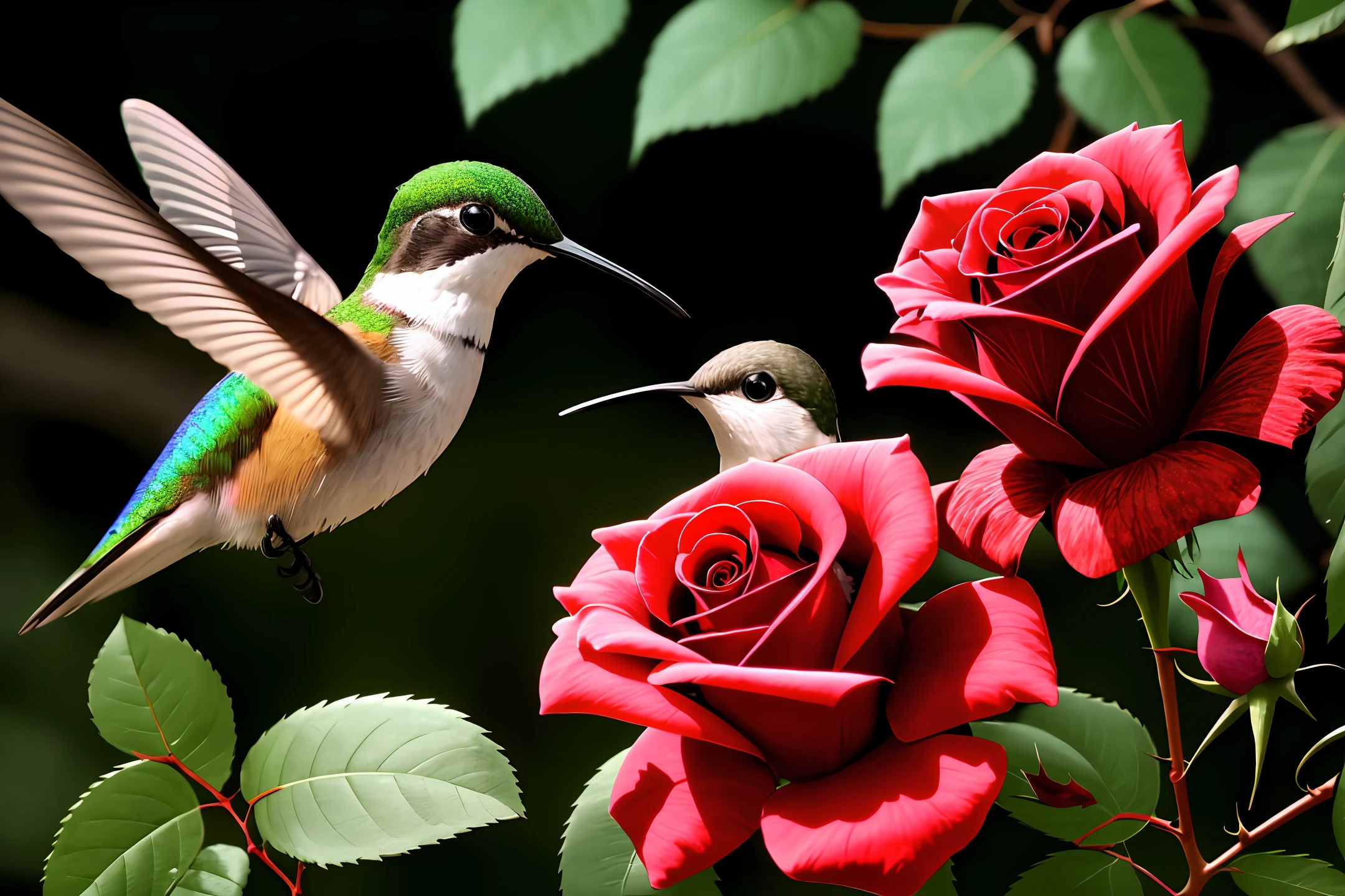 The hummingbird was a bird that had never seen a rose and was enchanted by its beauty. He decided to kiss a rose, and in doing so, he pricked himself into the thorns. Even wounded, the hummingbird continued to kiss the rose, for his love for the flower was greater than the pain he felt. This legend symbolizes unconditional love, able to face adversity and overcome obstacles.