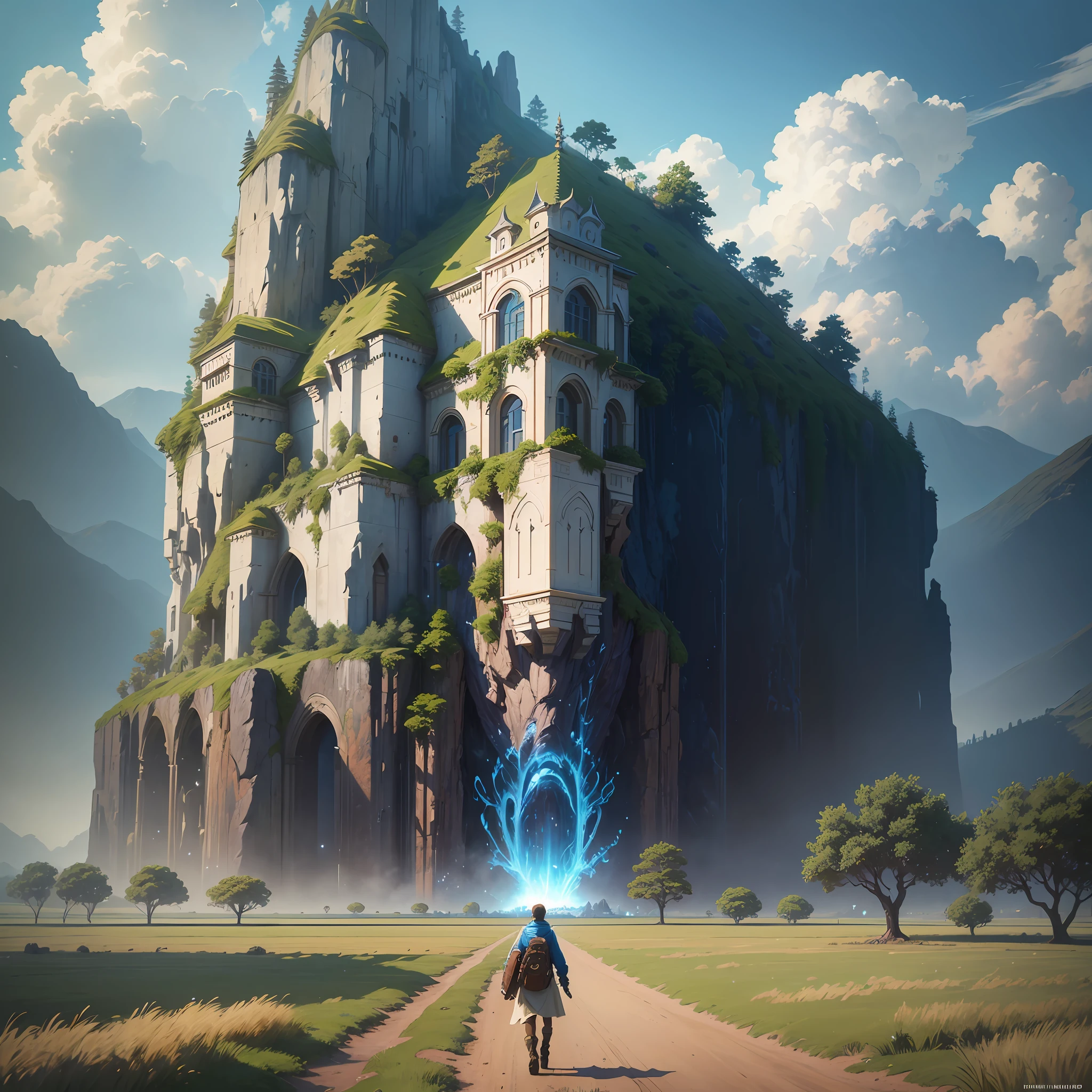 a picture taken from a video game of a person walking in a field, by sylvain sarrailh, makoto shinkai cyril rolando, anime background art, by Kubisi art, anime countryside landscape, anime nature, a beautiful artwork illustration, anime beautiful peace scene, ghibli artstyle, lofi colors, beautiful anime artwork, ghibli art style, Rendered in Octane, hyper realistic, 8k, epic composition, cinematic, octane render, artstation landscape vista photography by Carr Clifton & Galen Rowell, 16K resolution, Landscape veduta photo by Dustin Lefevre & tdraw, 8k resolution, detailed landscape painting by Ivan Shishkin, DeviantArt, Flickr, rendered in Enscape, Miyazaki, Nausicaa Ghibli, Breath of The Wild,,trending in artstation, cgsociety, 8k post-processing highly detailed,Junji Murakami, Mucha Klimt, Sharandula, Hiroshi Yoshida, Tom Bagshaw, Ross Tran, Artgerm,Craig Mullins,dramatic,Junji Murakami, moody lighting rendered by octane engine,characters 8K symmetrical arstation, cape,cinematic lighting, intricate details, 8k detail post processing, hyperealistic, octane rend, Zdzisław Beksiński style, ar 2:3 Reality Reality –auto –v6 –s2Finetuned Model Leonardo Diffusion –Leonardo style –Prompt Magic v2 –high contrast –Prompt Magic Strength 0.40 –1024x1024Px –Guidance Scale 7 –Graphics Engine 5 –3D –Graphics Midjourney --Resize image –Full body –full frame –ar 2:4 –auto –s2 --auto --s2