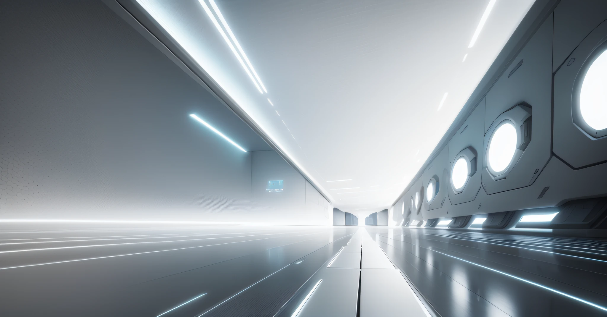 Wide and grand white futuristic AI square, empty space, white, light signal, circuit, vista, empty, light signal, circuit, transparent glass texture, 3D, bright white background, overlook, dot perspective, light color technology, masterpiece, high detail, best quality, high quality, very detailed CG unity 8k wallpaper,