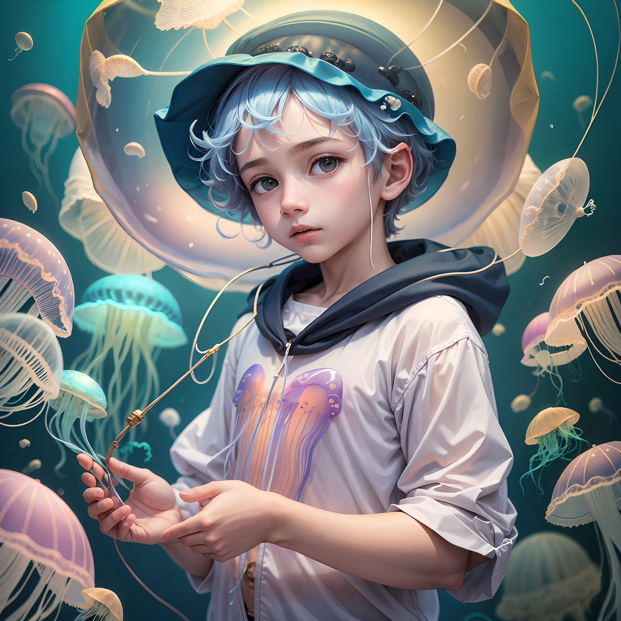 Boy in a jellyfish hat --auto --s2