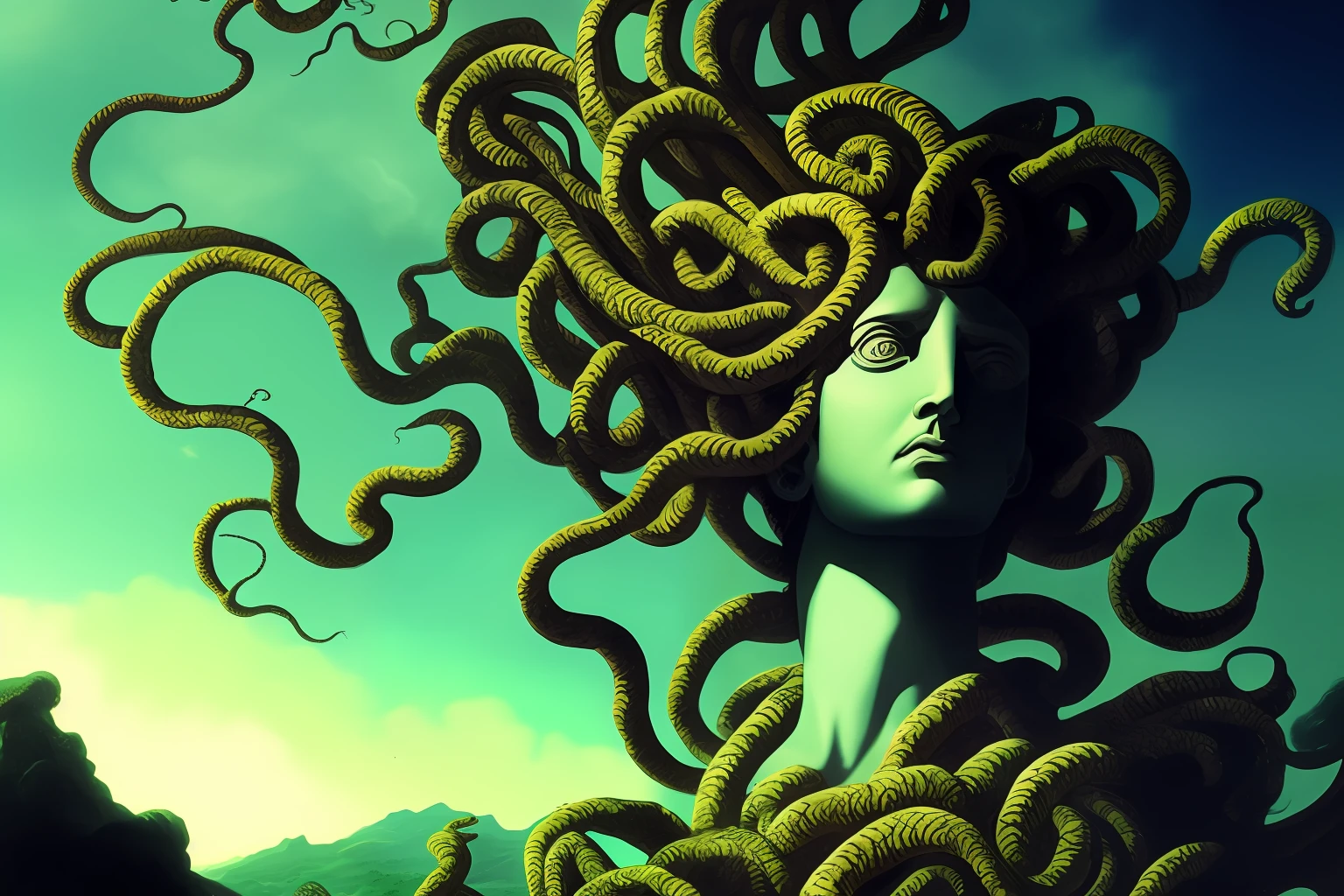 Medusa breaks the sky