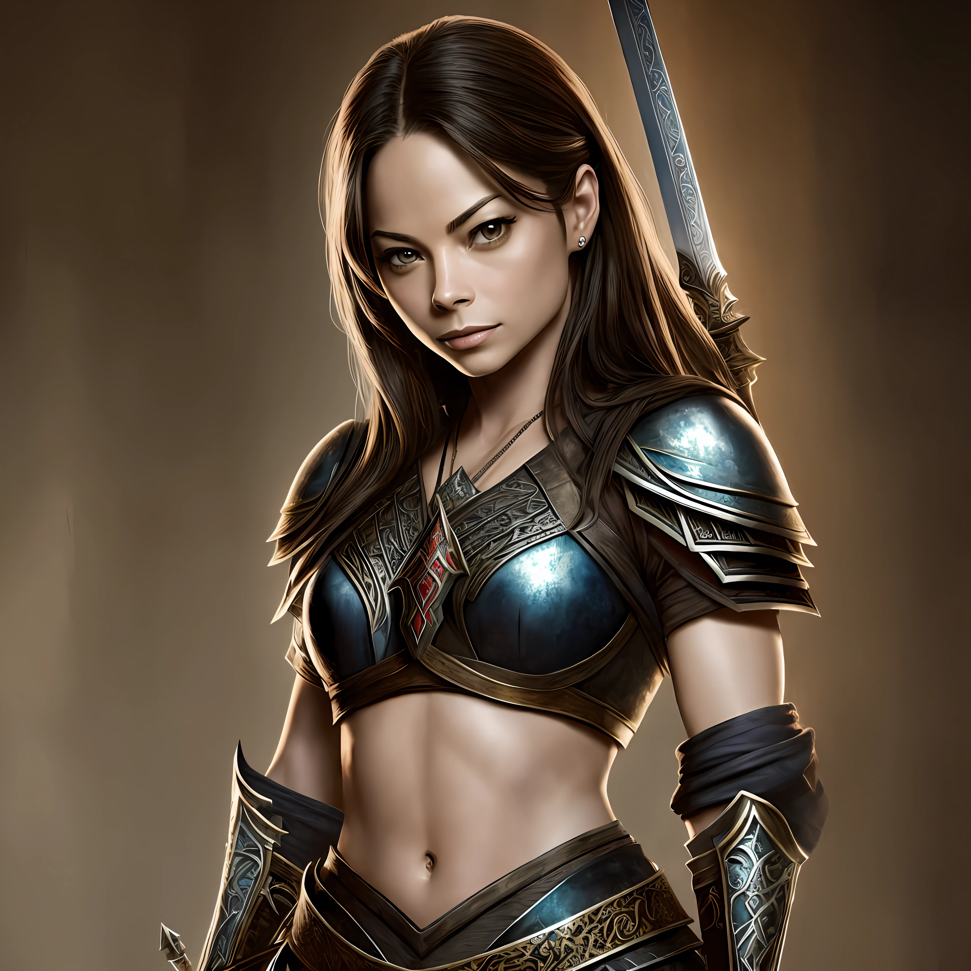 Kristin Kreuk, fantasy warrior, assassin, real, swords, --auto --s2