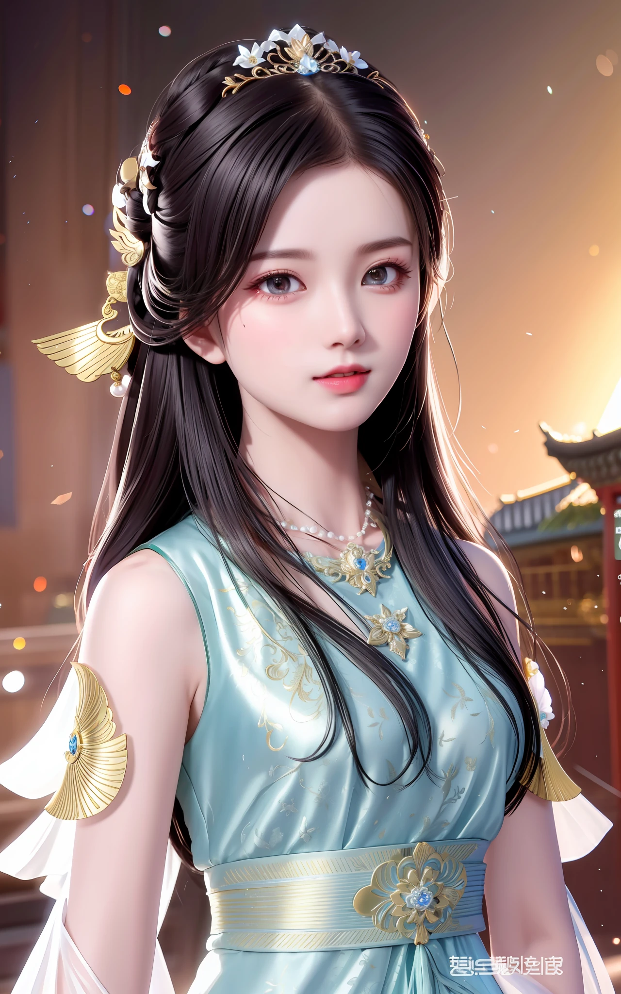 best quality, masterpiece, highres, 1girl,china wedding dress,hair ornament,necklace, jewelry,Beautiful face,upon_body, tyndall effect,photorealistic, dark studio, rim lighting, two tone lighting,(high detailed skin:1.2), 8k uhd, dslr, soft lighting, high quality, volumetric lighting, candid, Photograph, high resolution, 4k, 8k, Bokeh