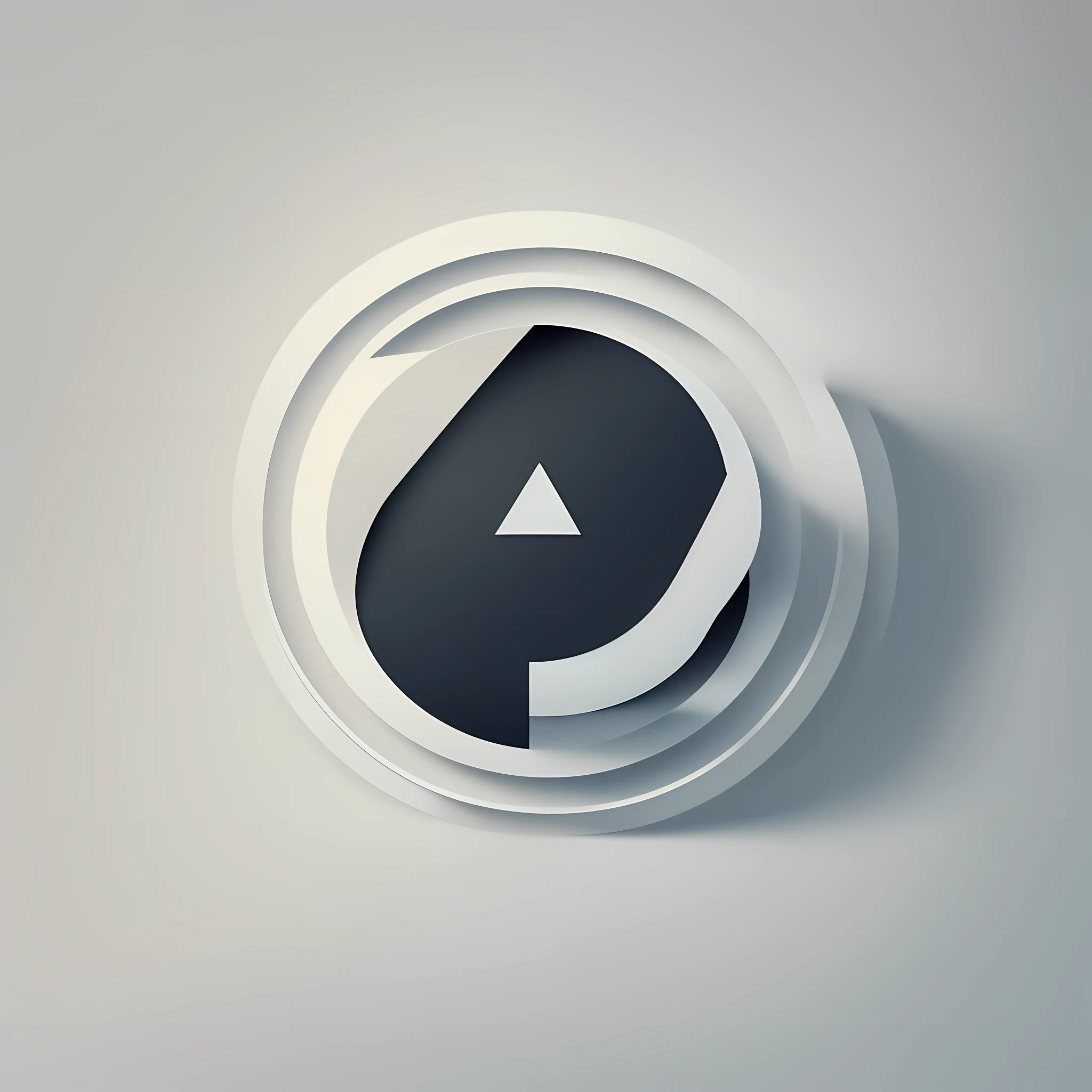 A simple and sleek round logo for a webTV or podcast, featuring a minimalist design with clean lines and geometric shapes, conveying a sense of modernity and professionalism, Graphic design, vector illustration, --ar 1:1 --v 5 --auto --s2