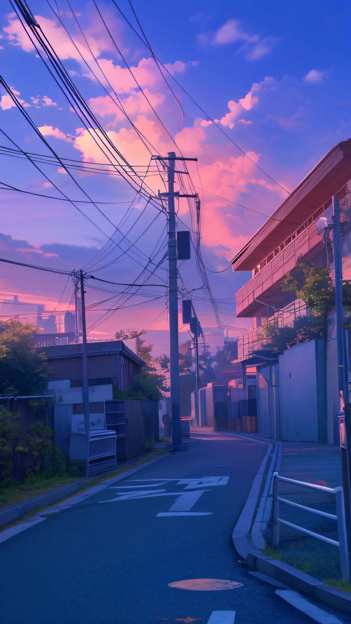 turn this into a Makoto Shinkai inspired background