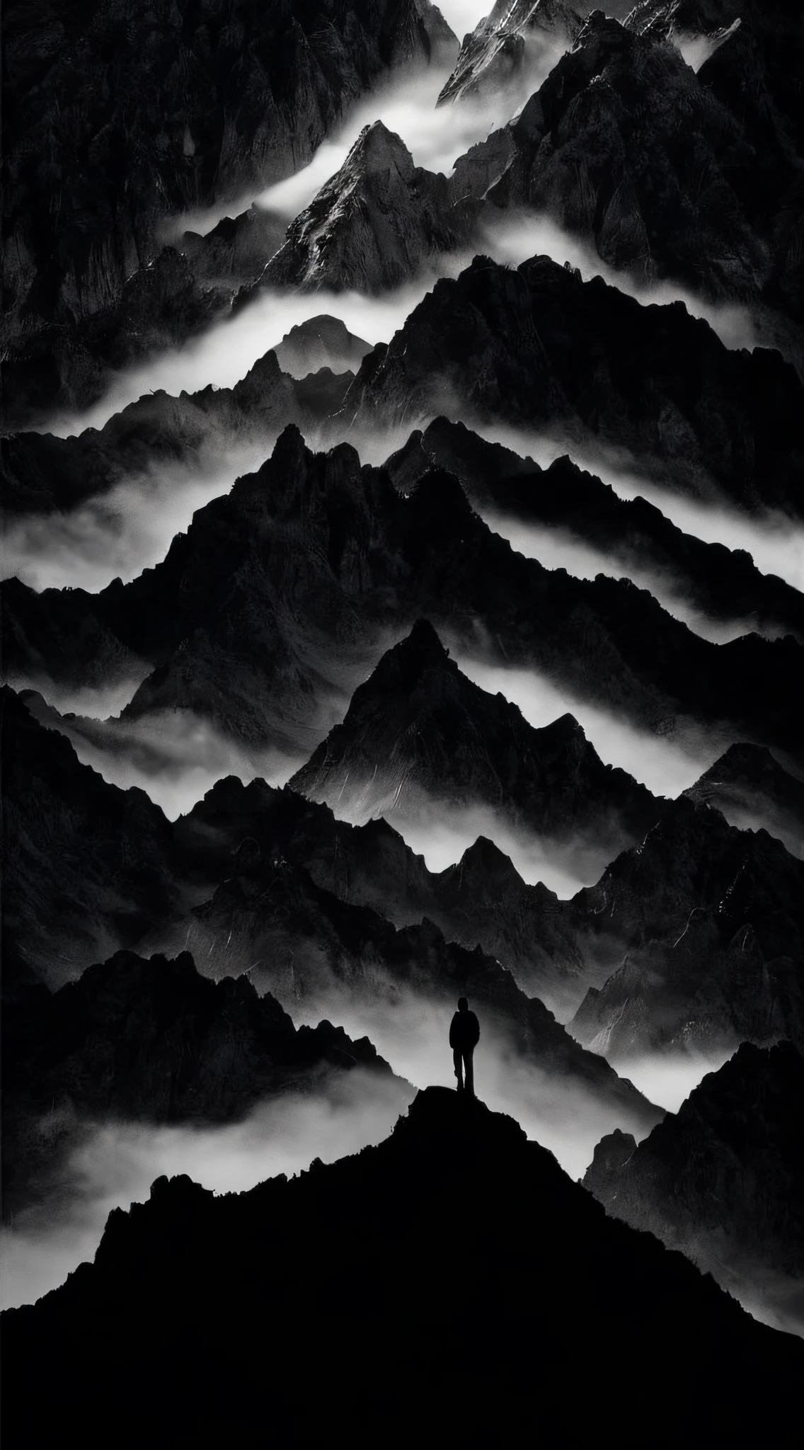 dreamlikeart, [light, paint, jwst, spiral galaxy, incomprehensible cosmic horror: ink, shadow, :0.25], Wang Hedi, monkey handsome, eyes, pupils, bilateral, mountain horizon, sun, [fault | data bend]