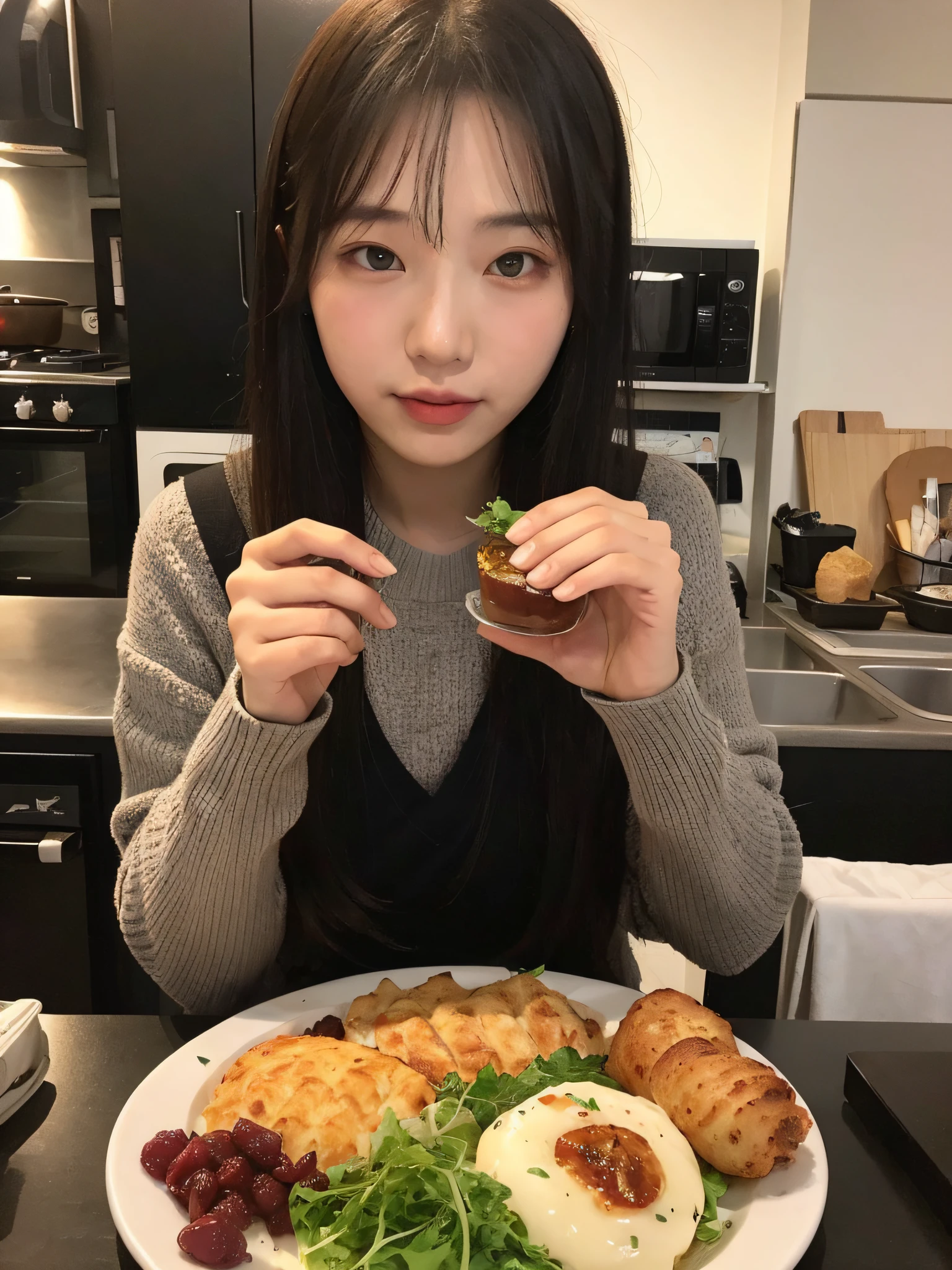 Food live streamer