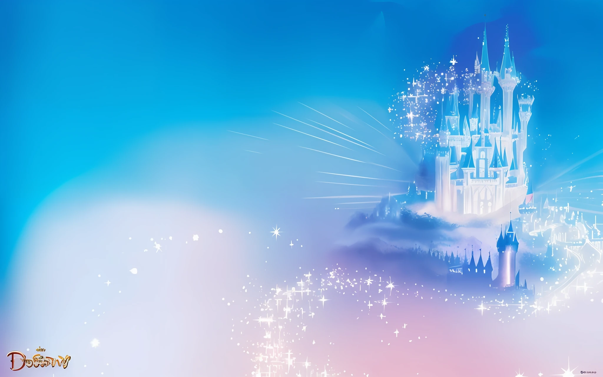 there is a castle with a lot of sparkles in the sky, disneyland background, background is disneyland castle, fairy tale style background, castle background, light kingdom backdrop, pixie dust magic, disney disney, magical background, disney!!, beautiful background, magical fairy background, disney poster, background artwork, disney's princess, magnificent background, dark pastel castle background, beautiful wallpaper