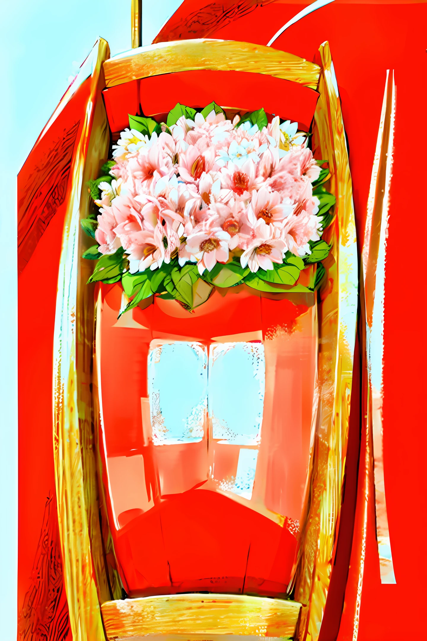 boat flowers