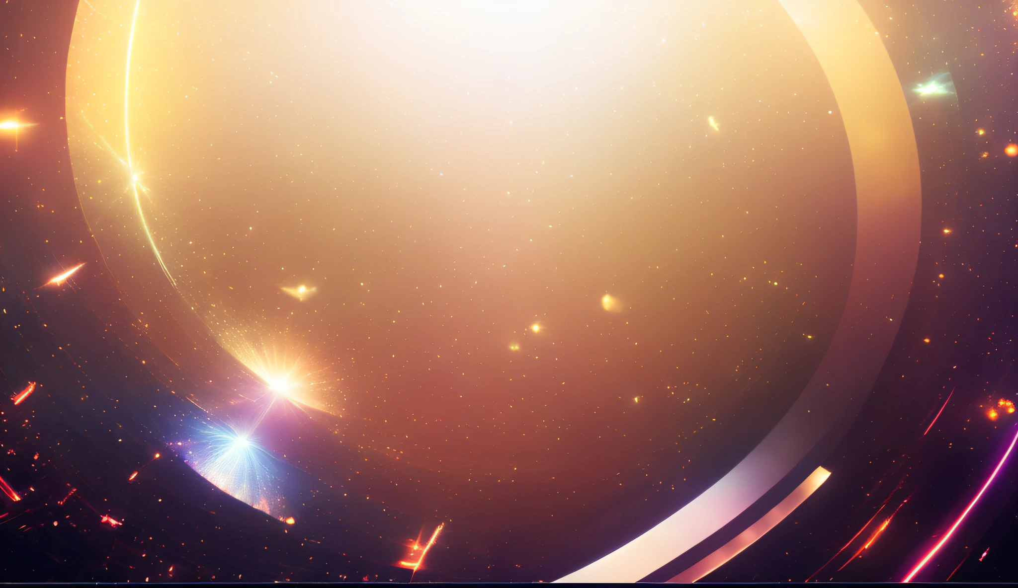 Layers of iterative torus space, anamorphic bokeh and lens flares, background artwork, chaotic movie space cracks, movie lens flares, movie widescreen lenses, circular backgrounds, movie backgrounds, movie renderings, lens flares, lens flares, blur and dreamy illustrations, anamorphic lens flares, infinite space clock background, explosion background