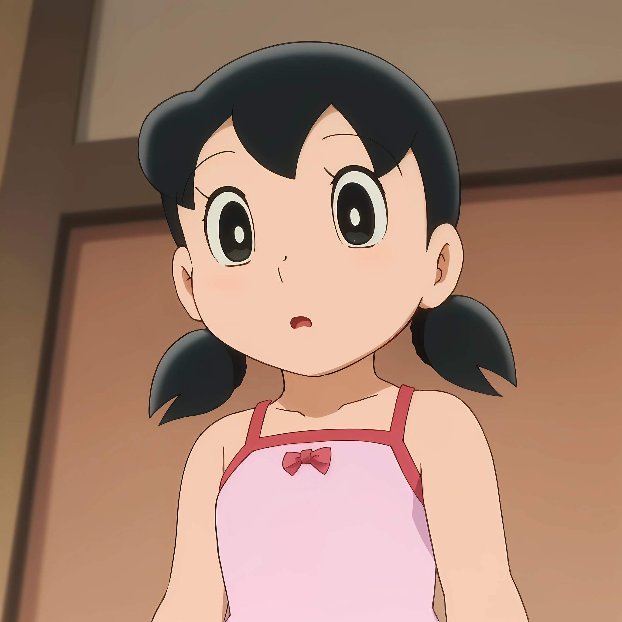 anime girl with black hair and pink dress looking at camera, mitsumayo, rumiko, style in ghibli anime, ehime, style in ghibli anime style, anime, as an anime character, anime girl named lucy, in the anime film, nichijou, maya takamura, maya fey from ace attorney, safebooru anime image, in an anime