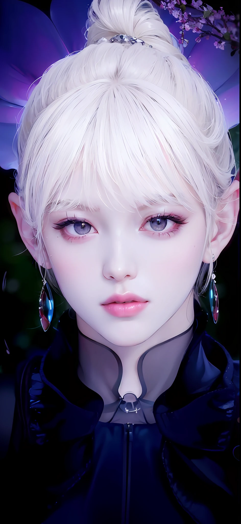 (8k, RAW photo, photorealistic:1.25) ,( lipgloss, eyelashes, gloss-face, glossy skin, best quality, ultra highres, depth of field, chromatic aberration, caustics, Broad lighting, natural shading, Kpop idol) looking at the audience With serenity and goddess-like bliss,
