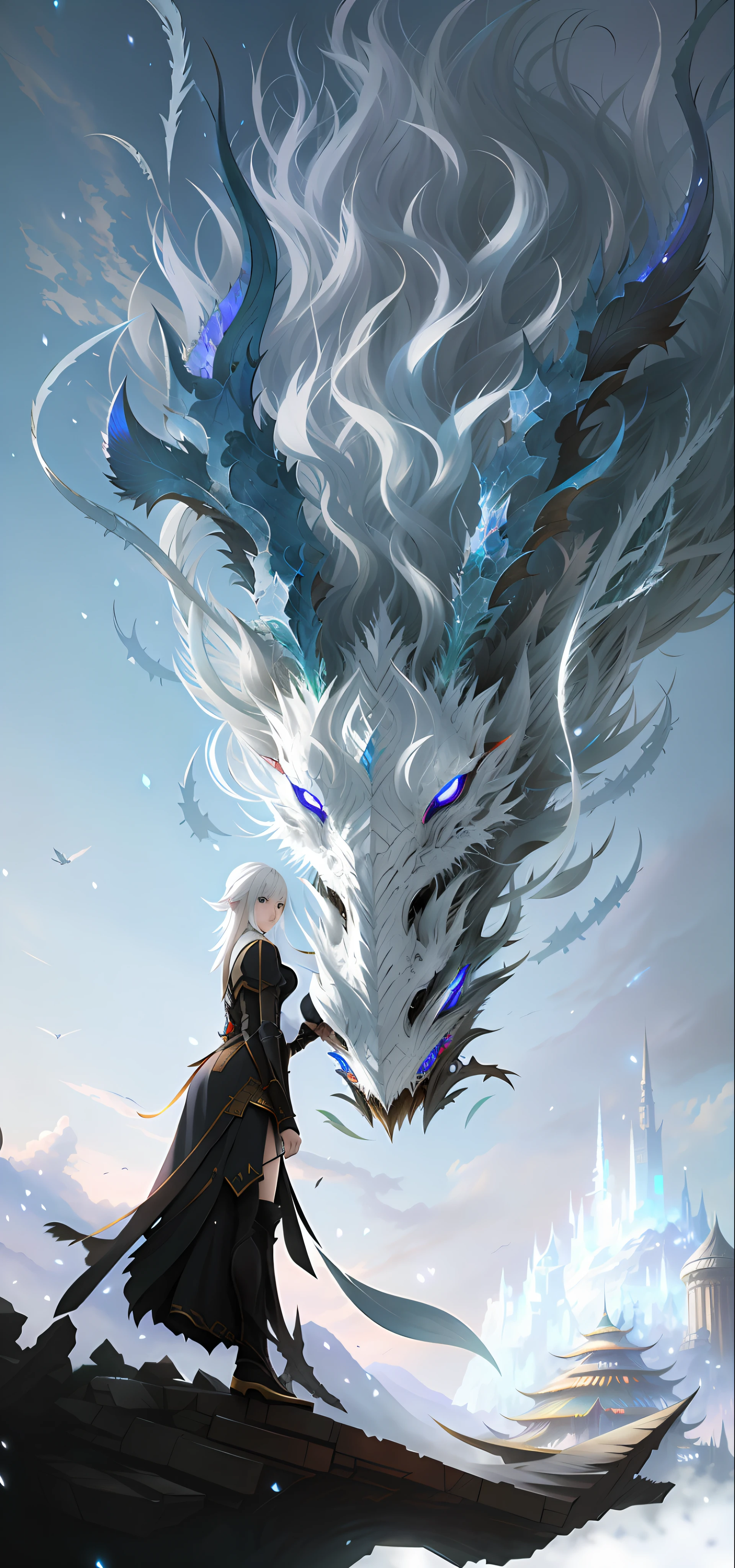 anime, fantasy, fantasy art, digital art, digital painting, fantasy art, digital painting, digital art, digital painting, digital art, digital painting, digital art, digital art, digital, digital art, 2. 5 d cgi anime fantasy artwork, ross tran and wlop, anime fantasy artwork, krenz cushart and wenjun lin