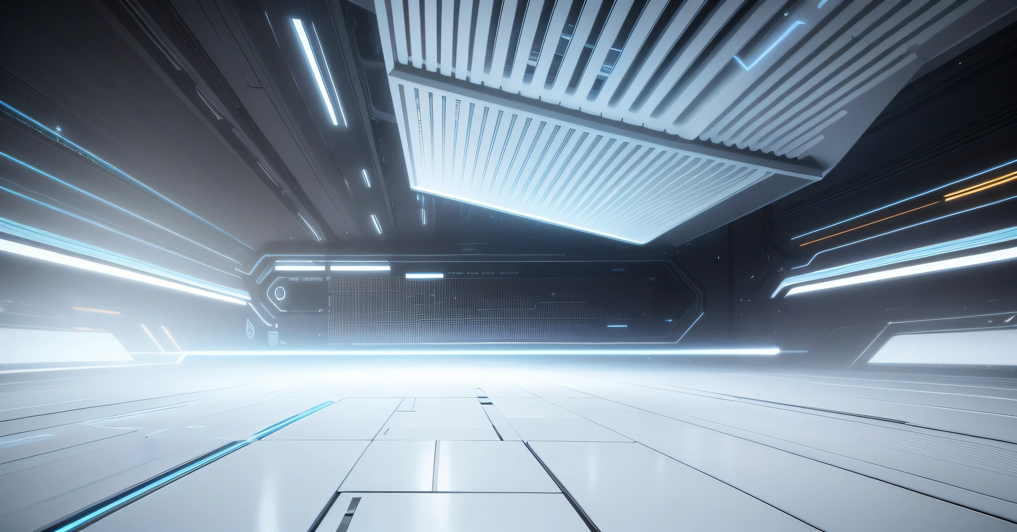 Wide and grand white futuristic AI square, white, light signal, circuit, empty space, vista, empty, light signal, circuit, transparent glass texture, 3D, bright white background, overlook, dot perspective, light color technology, masterpiece, high detail, best quality, high quality, very detailed CG unity 8k wallpaper,
