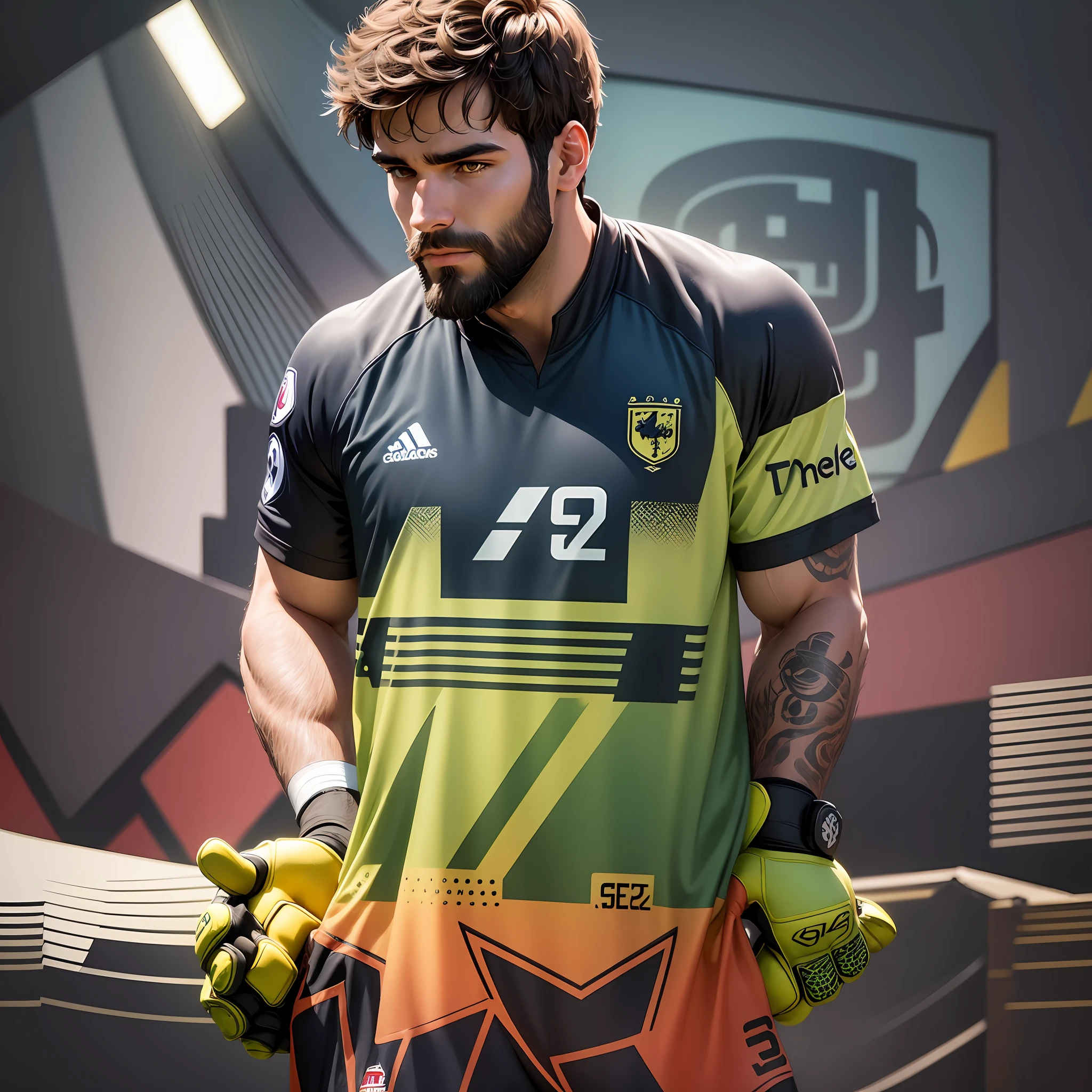 a Thumbnail for a youtube-themed video of goalkeeper Alisson Becker's saves of the week --auto --s2